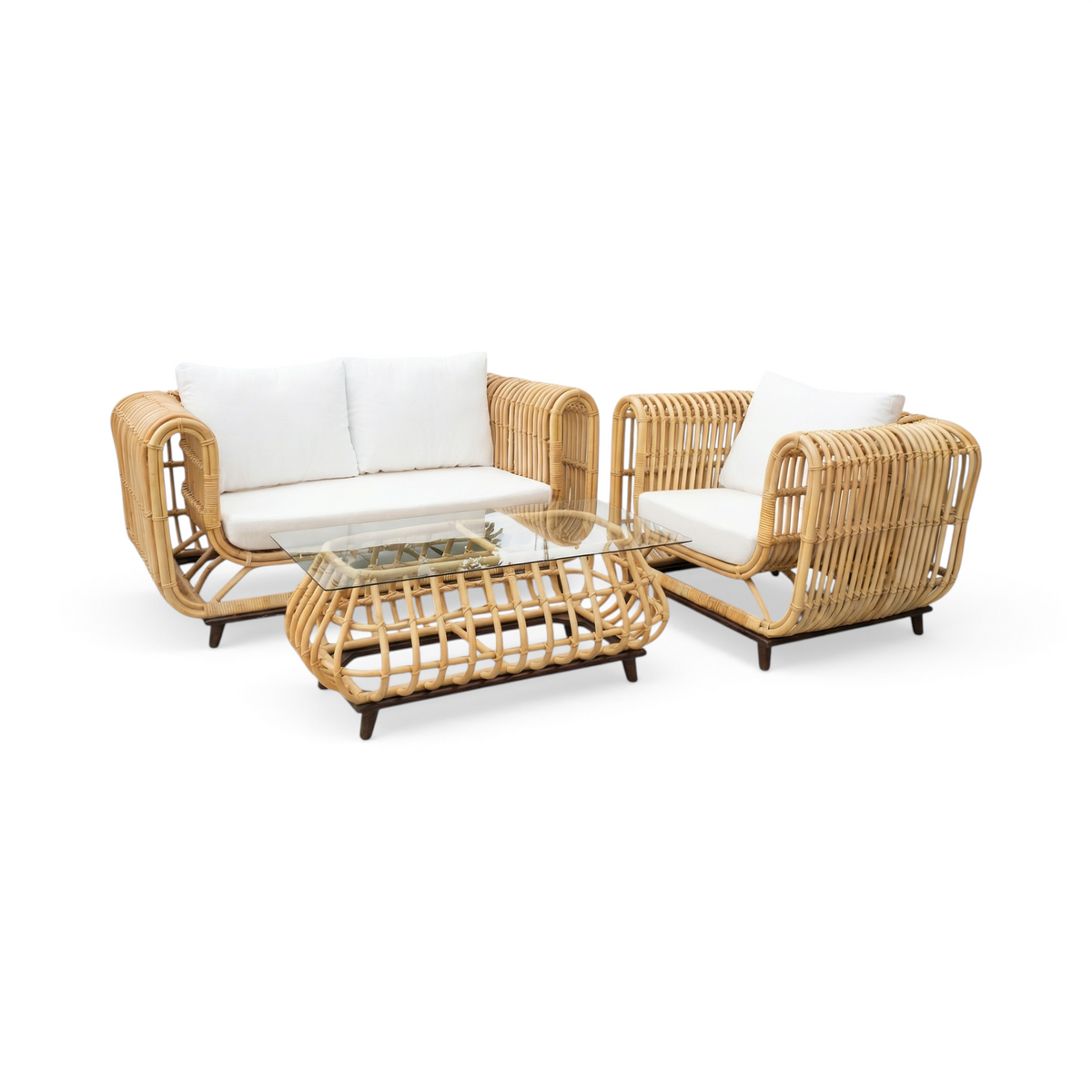 Sofa Set Rattan Paul