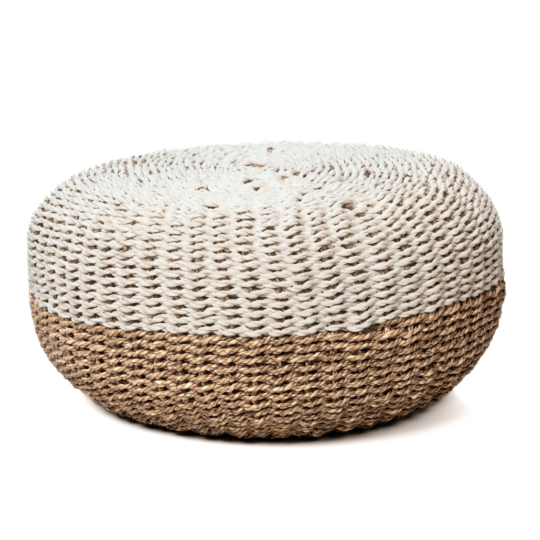 Pouf Seagrass Two Tone