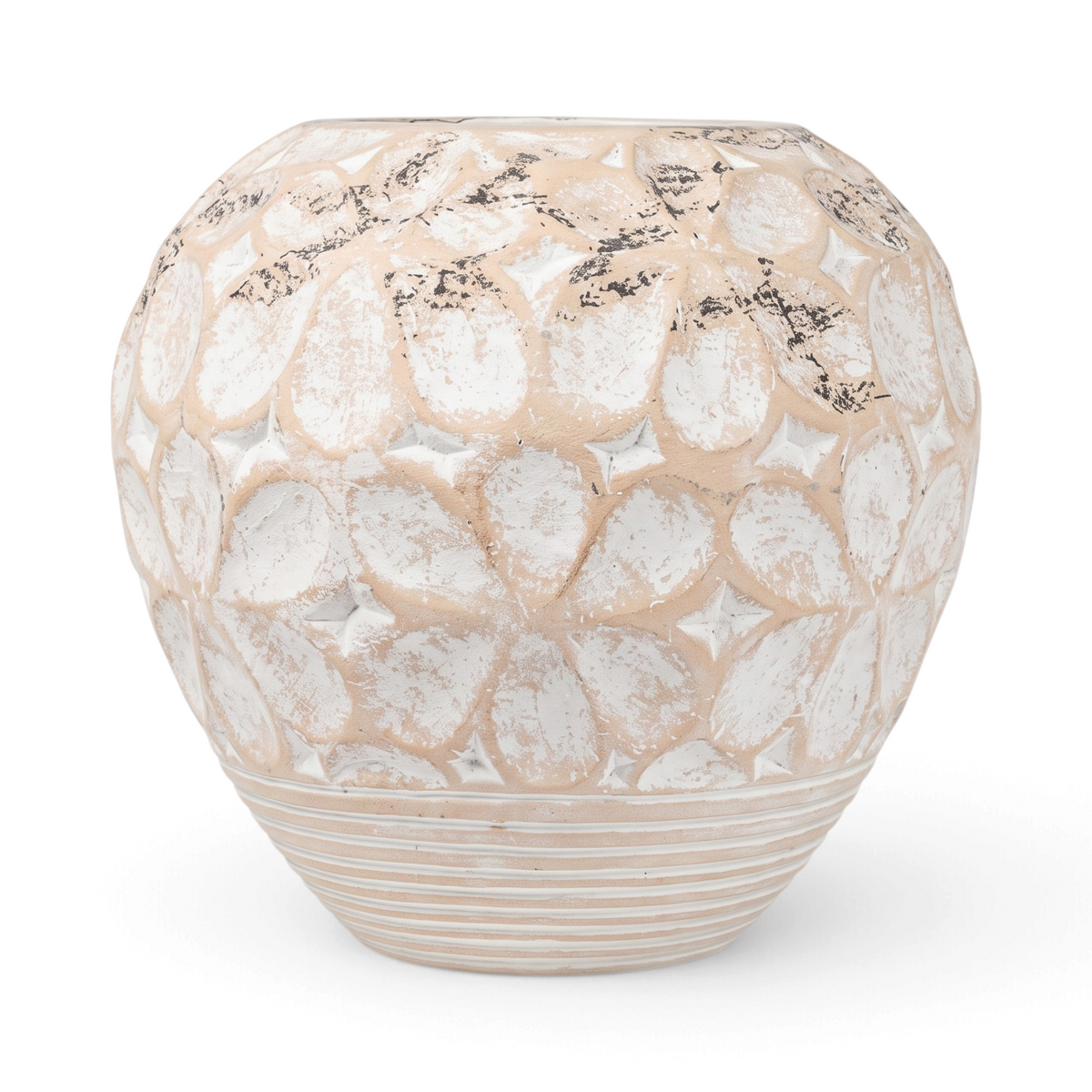 Medium Pottery Terracotta Gentong Flower