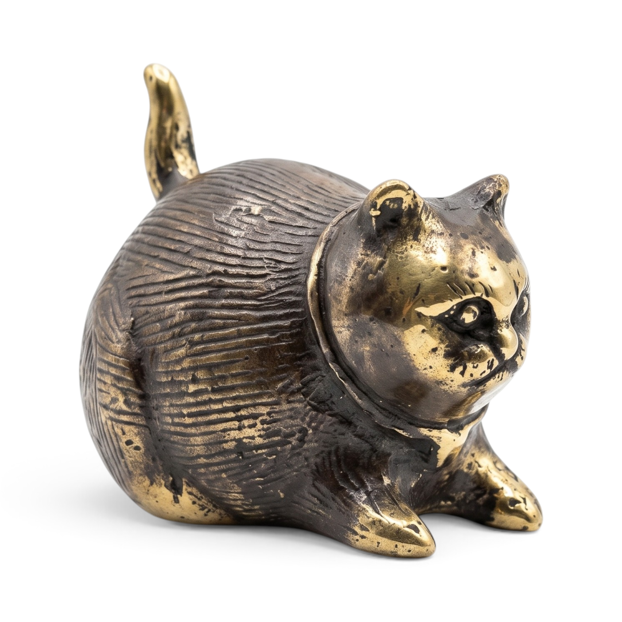 Brass Miniature Kucing Gendut