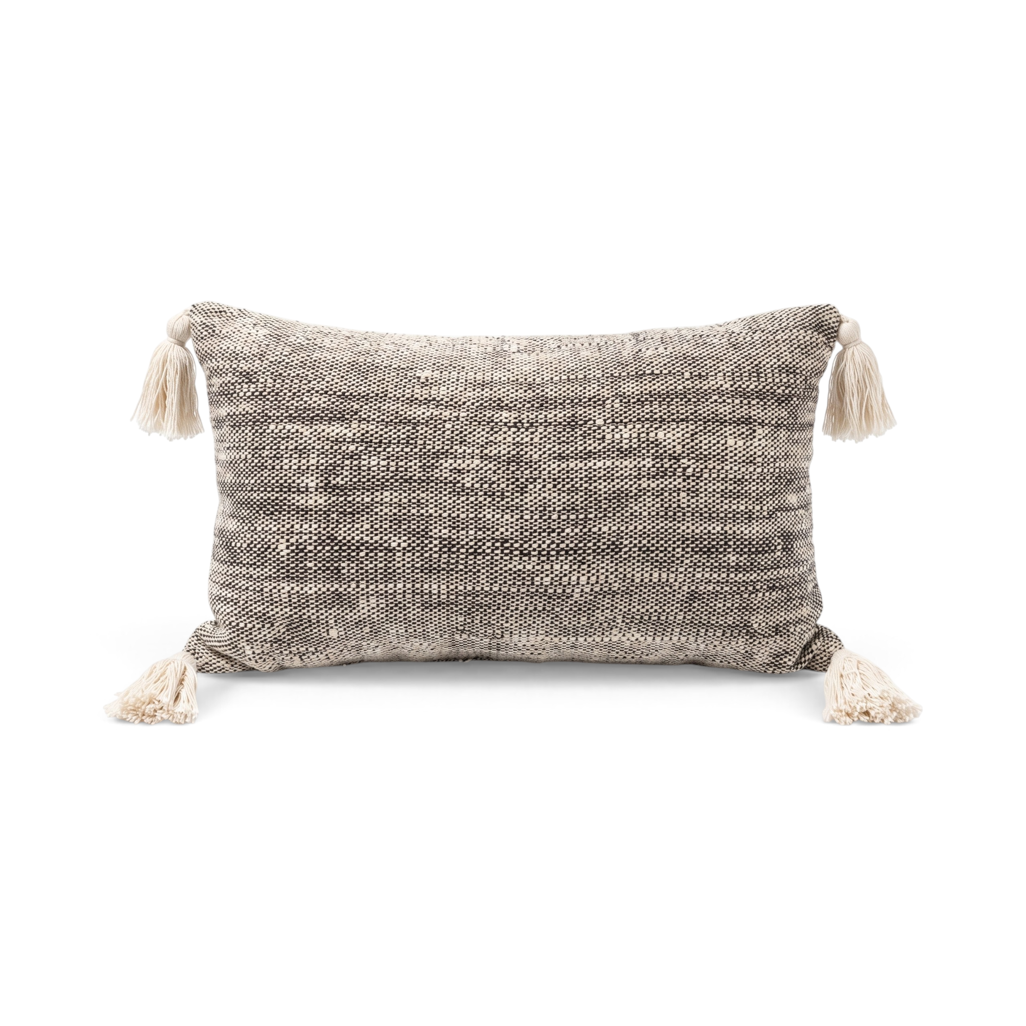 Housse de coussin mix pompon