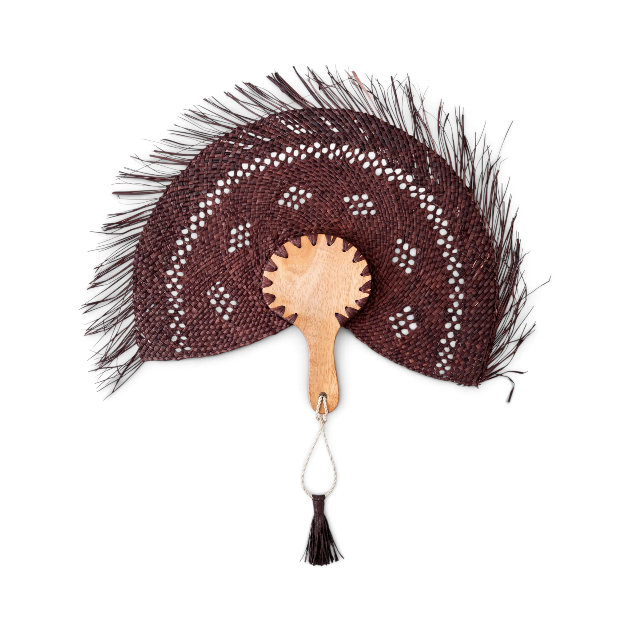 Hand Fan Panama Handle Kayu