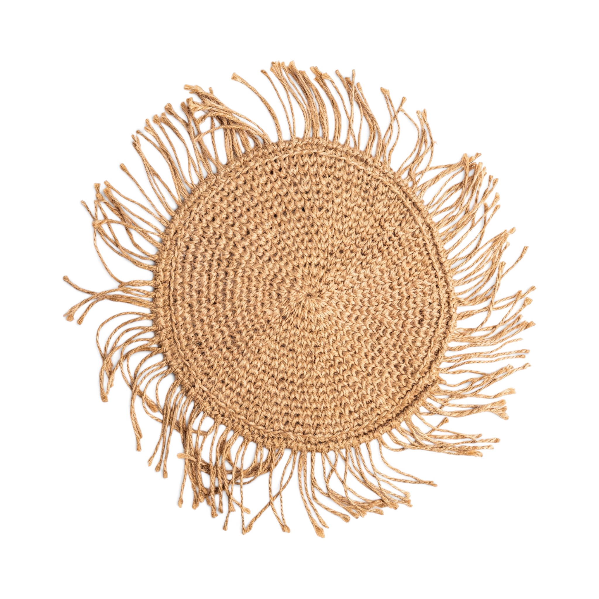 Placemat Goni Round Rumbai