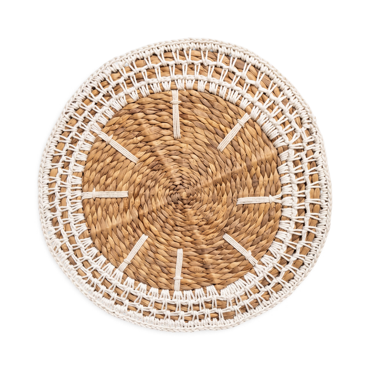 Placemat Eceng Macrame Mentari