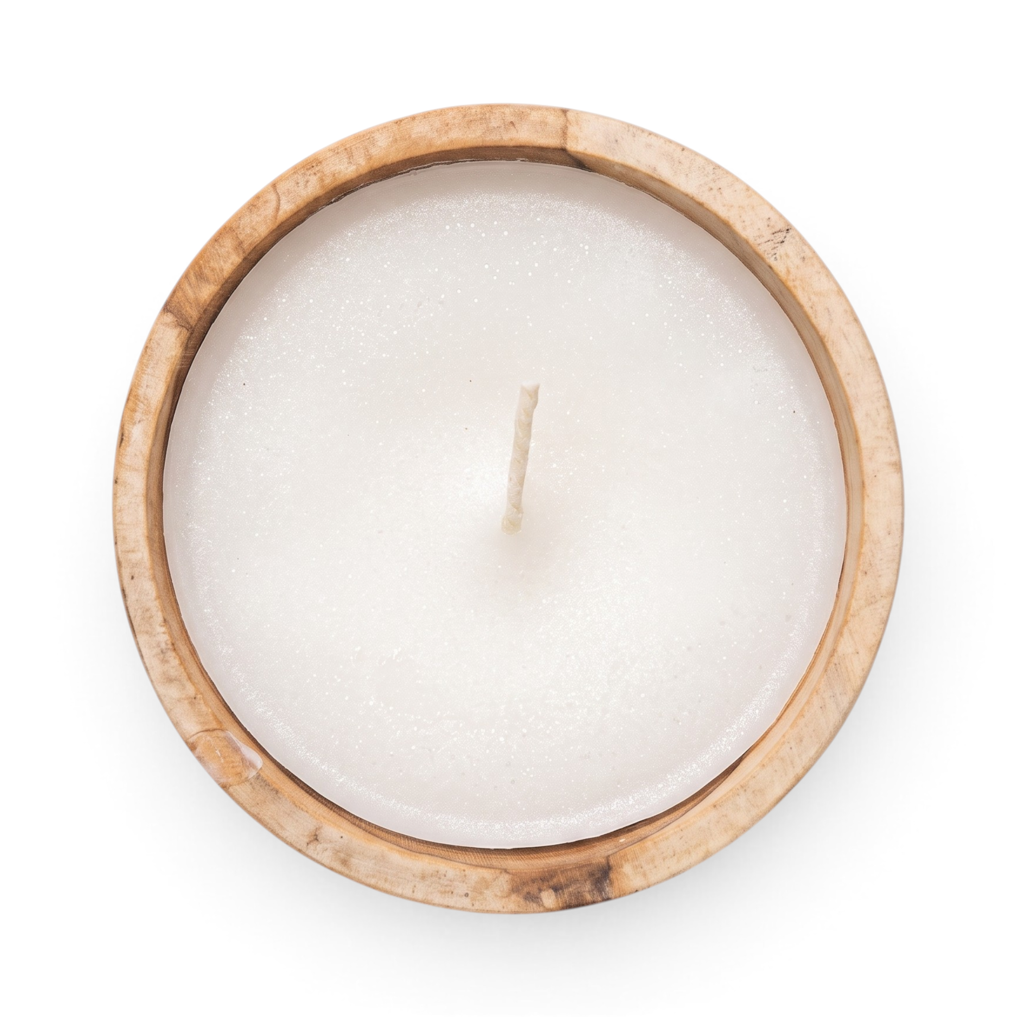 Wooden Round Candle