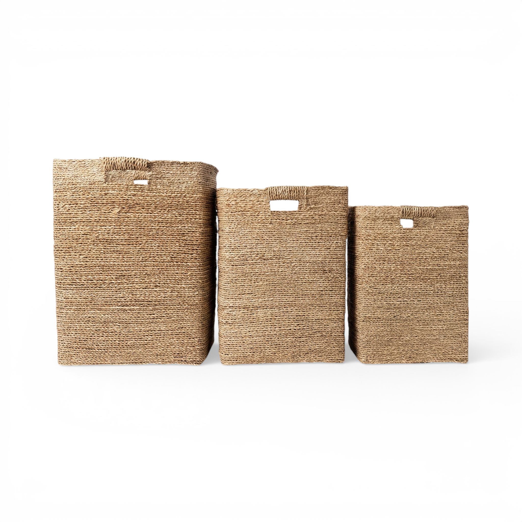 Basket Laundry Kotak Handle Lubang