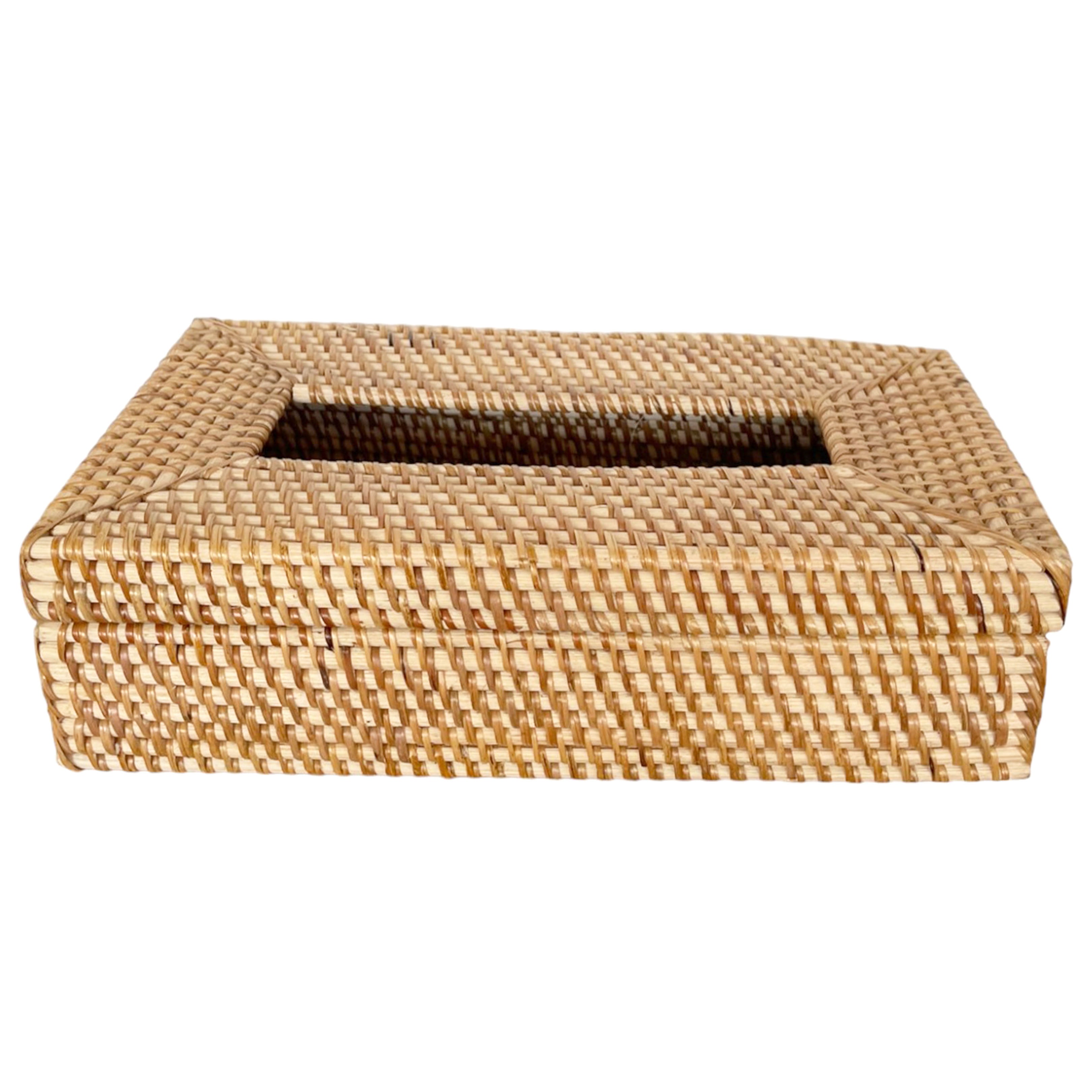 Tissue Box Rattan Rectangle