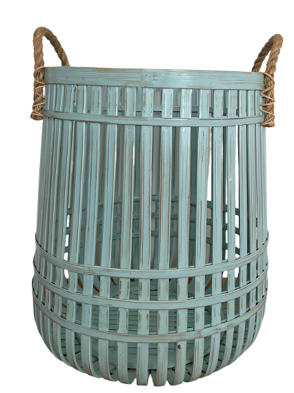Basket Laundry Bamboo Sterling