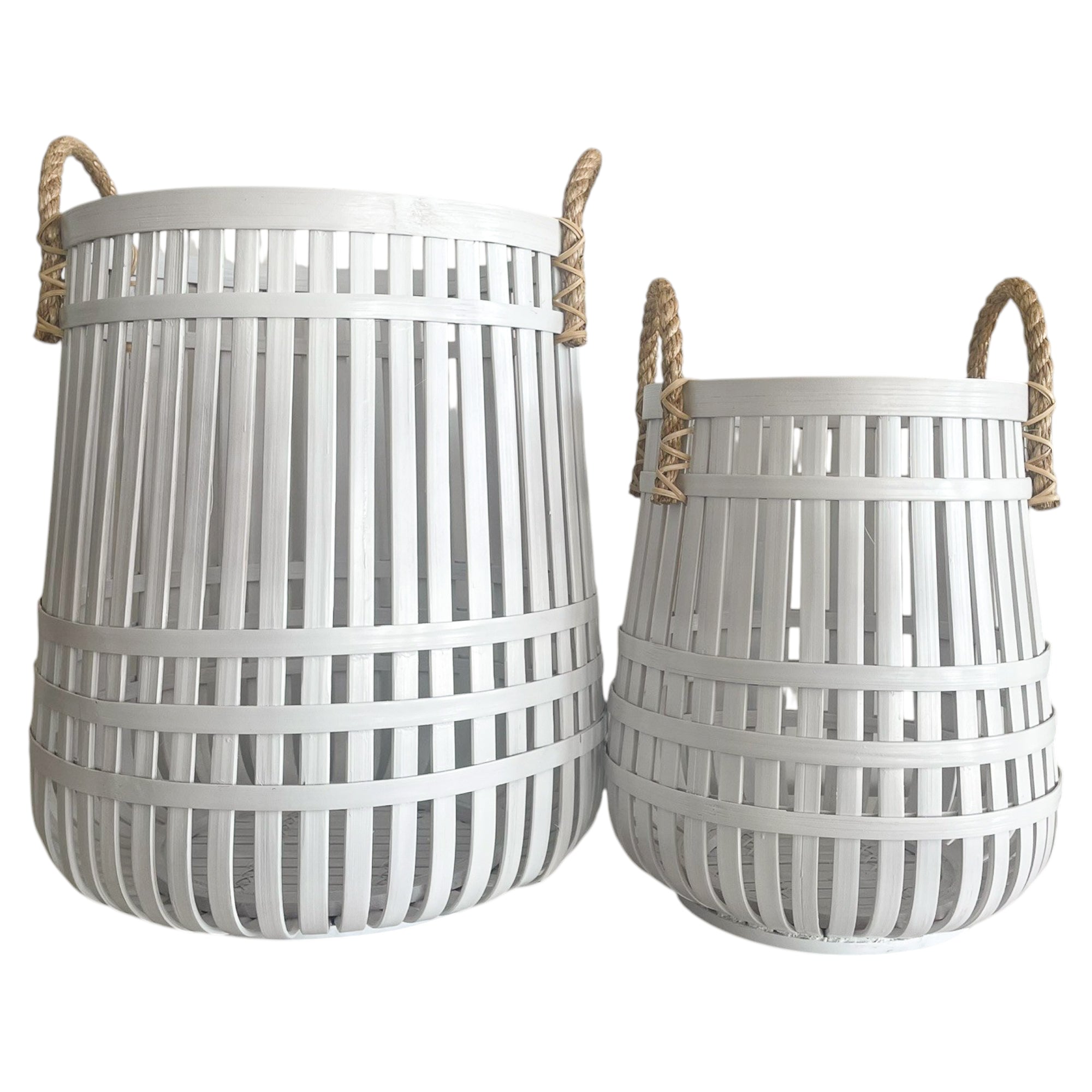 Basket Laundry Bamboo Sterling