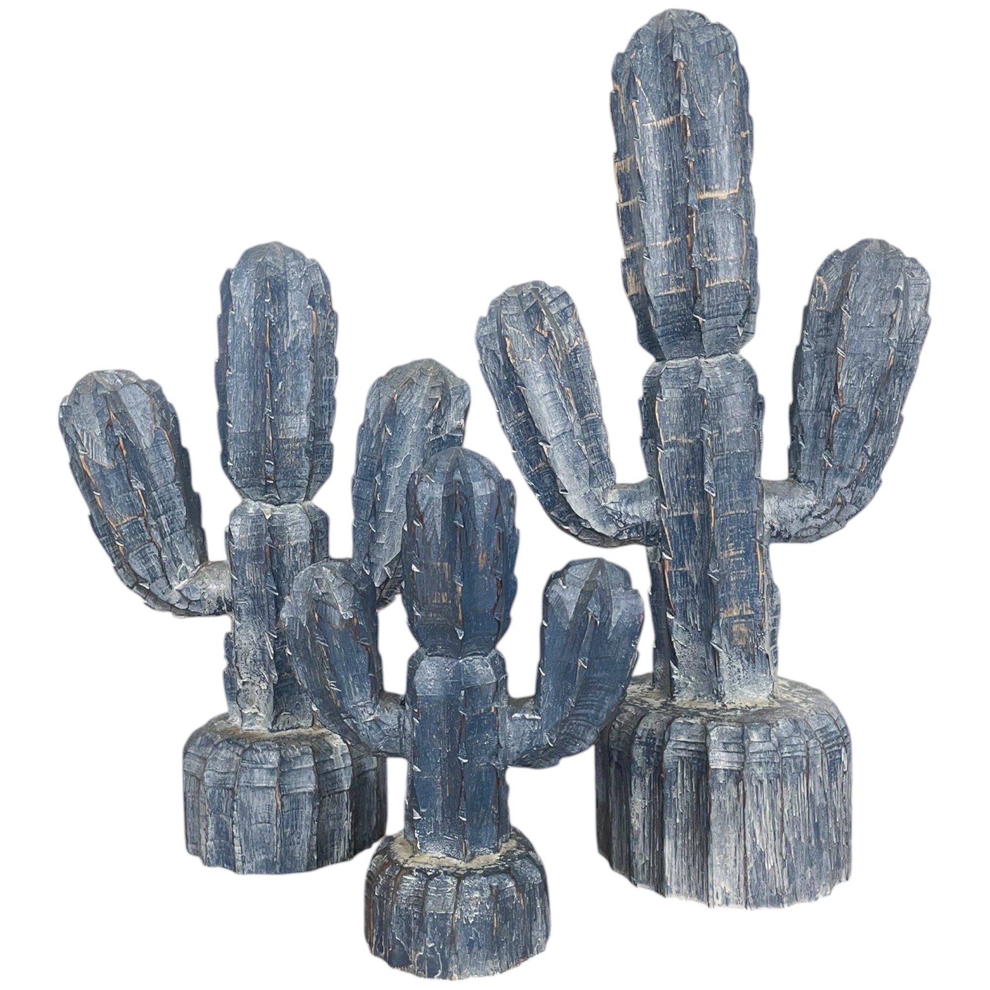 Miniature Cactus Meja Large Set Of 3