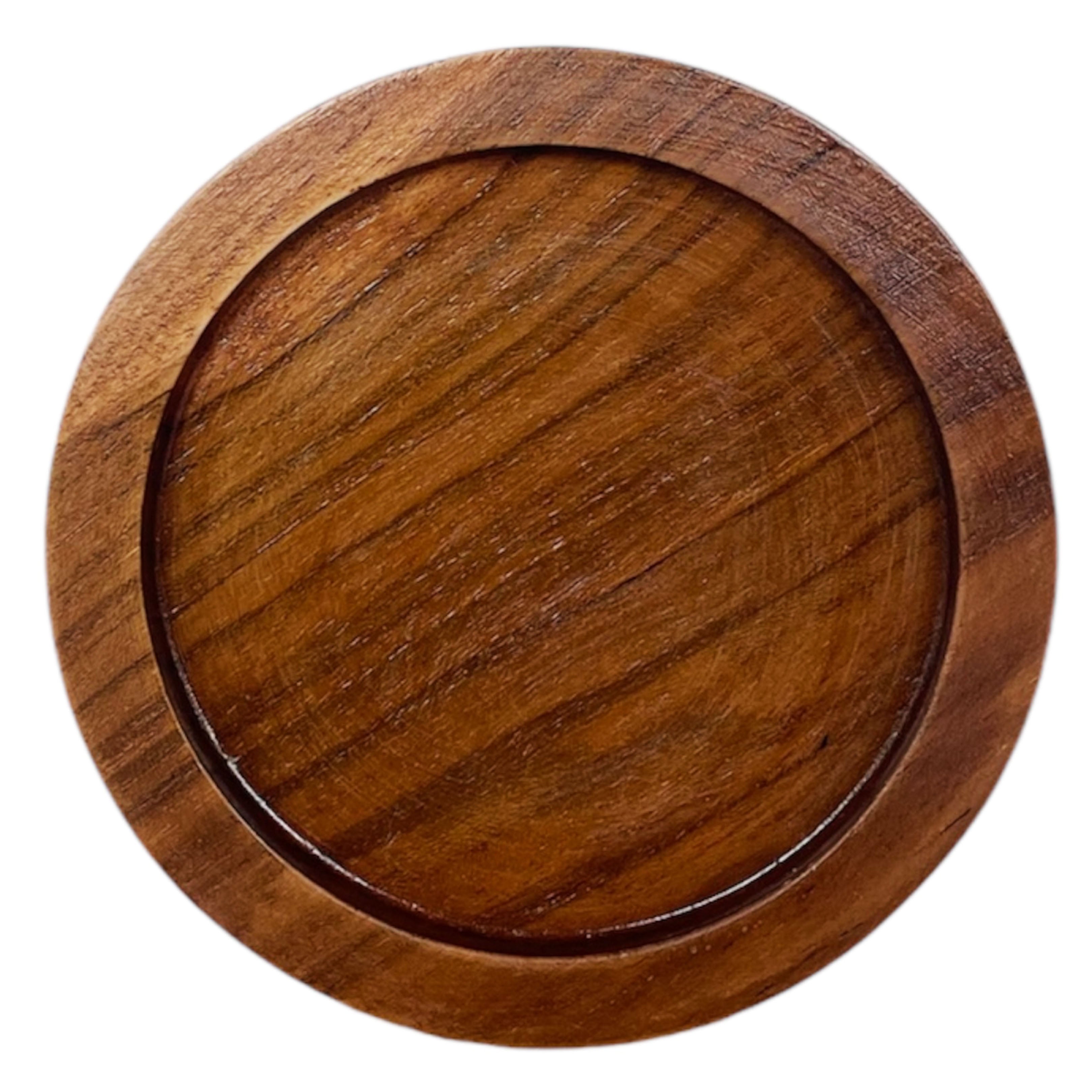 Dessous de verre rond en bois