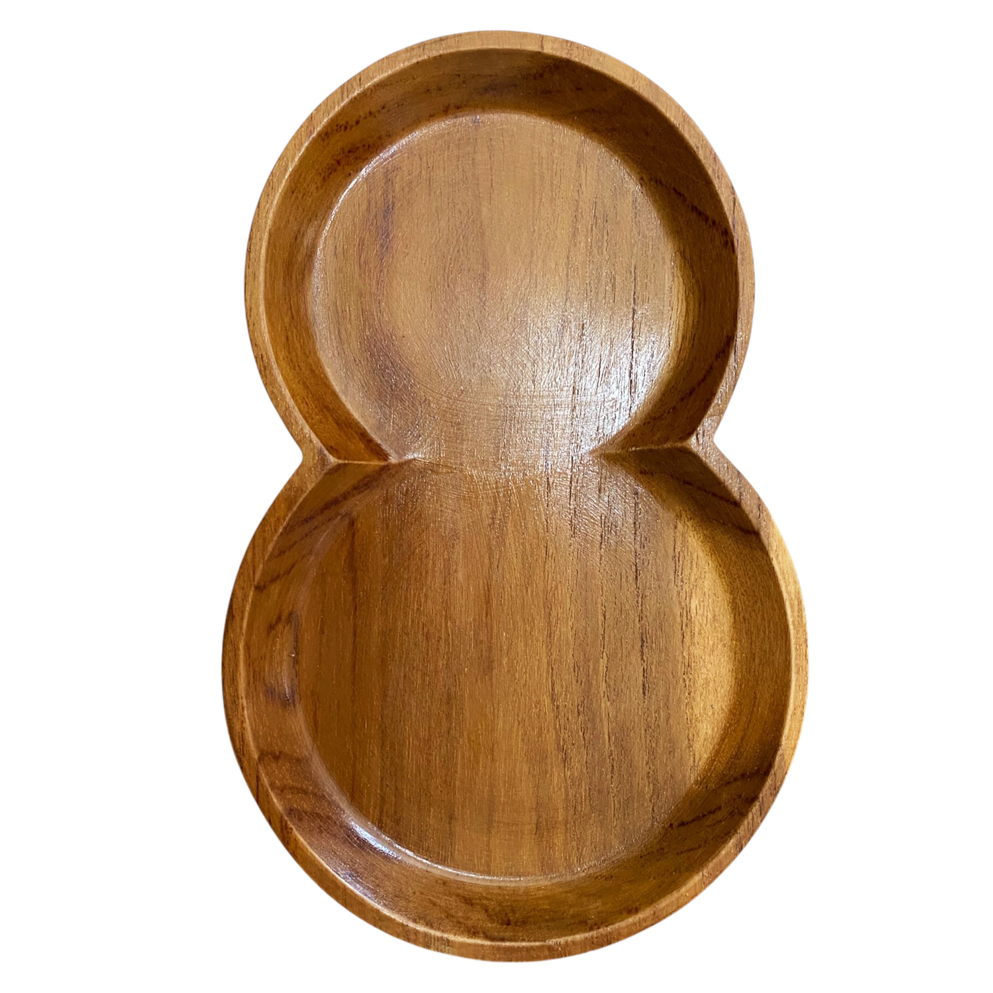 Assiette en bois Kecil 8