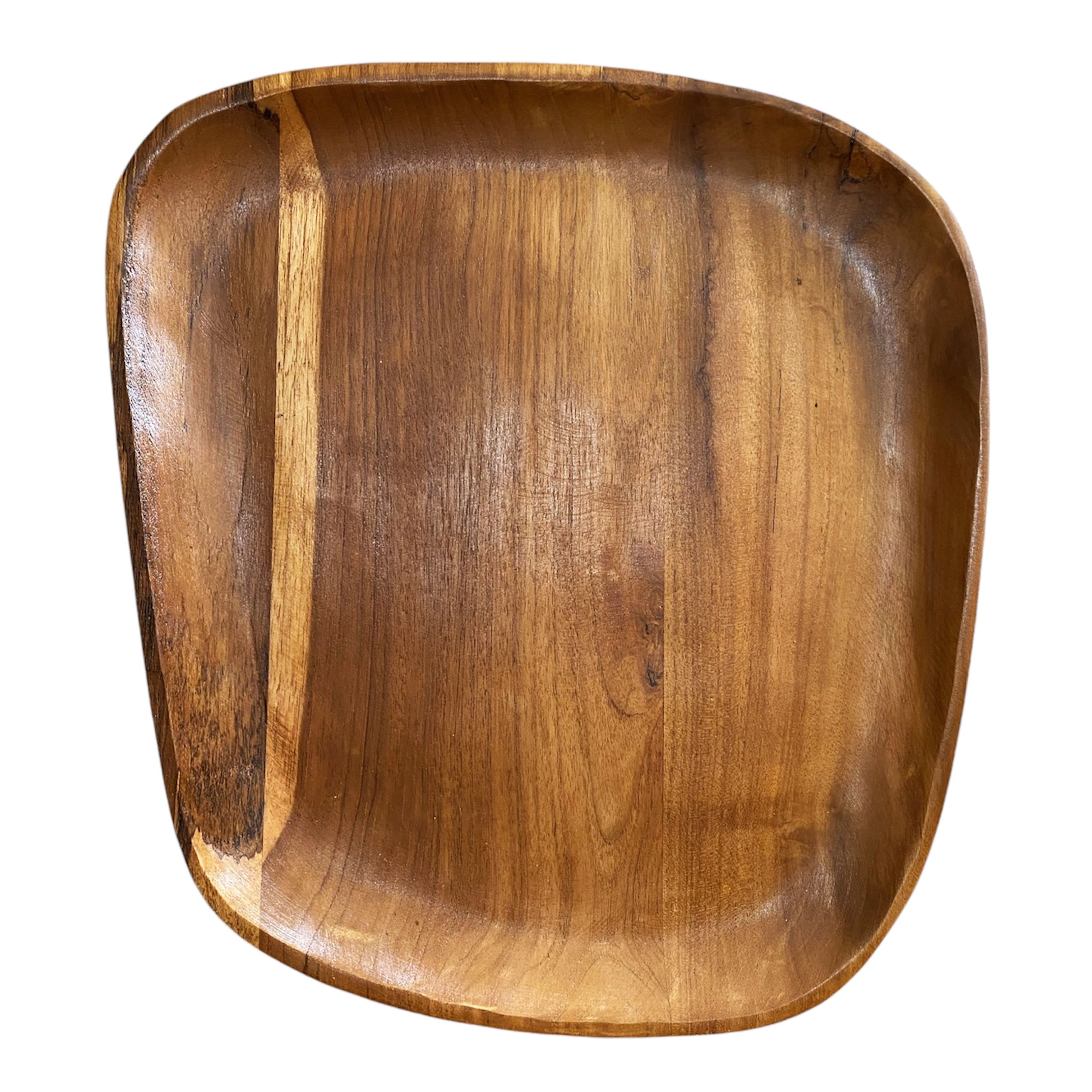 Assiette en bois géante