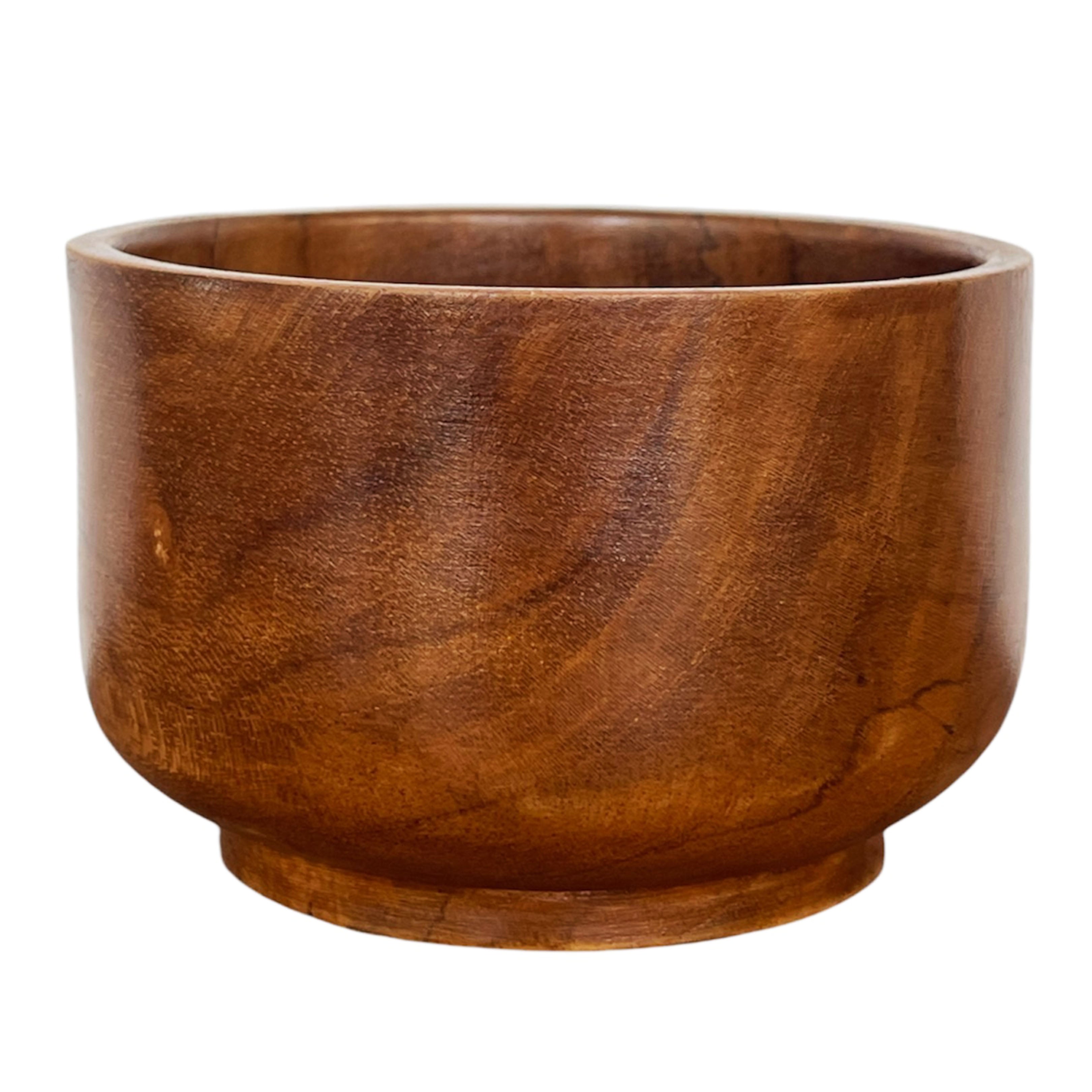 Bol en bois semi-cylindrique