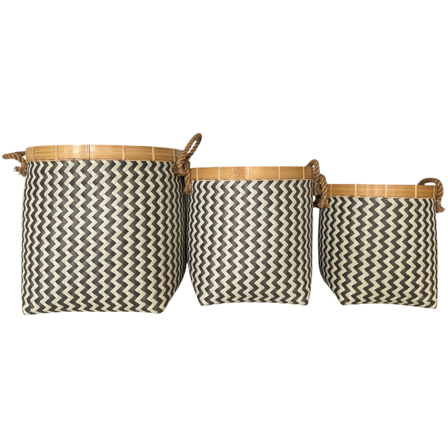 Basket Laundry Tambang Dadung Zigzag