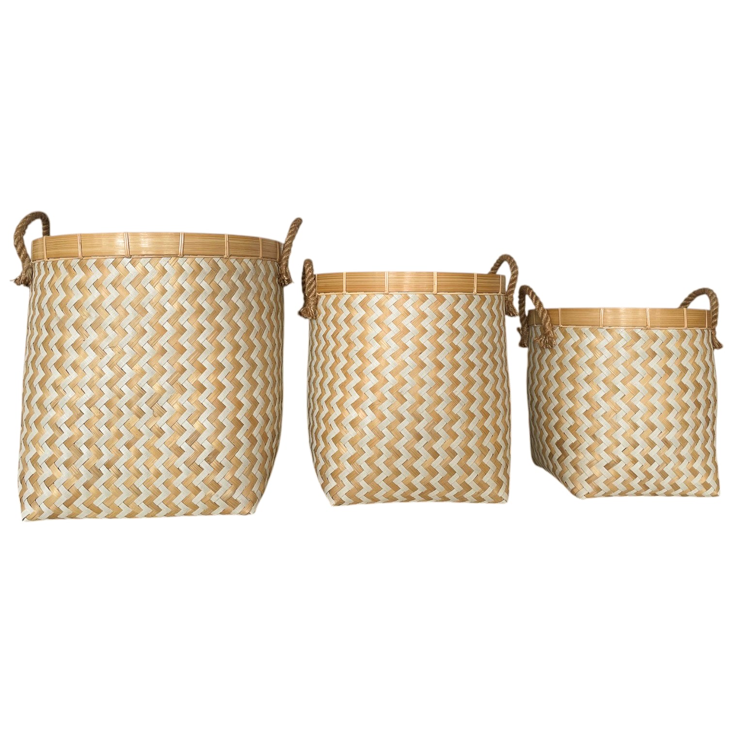 Basket Laundry Tambang Dadung Zigzag