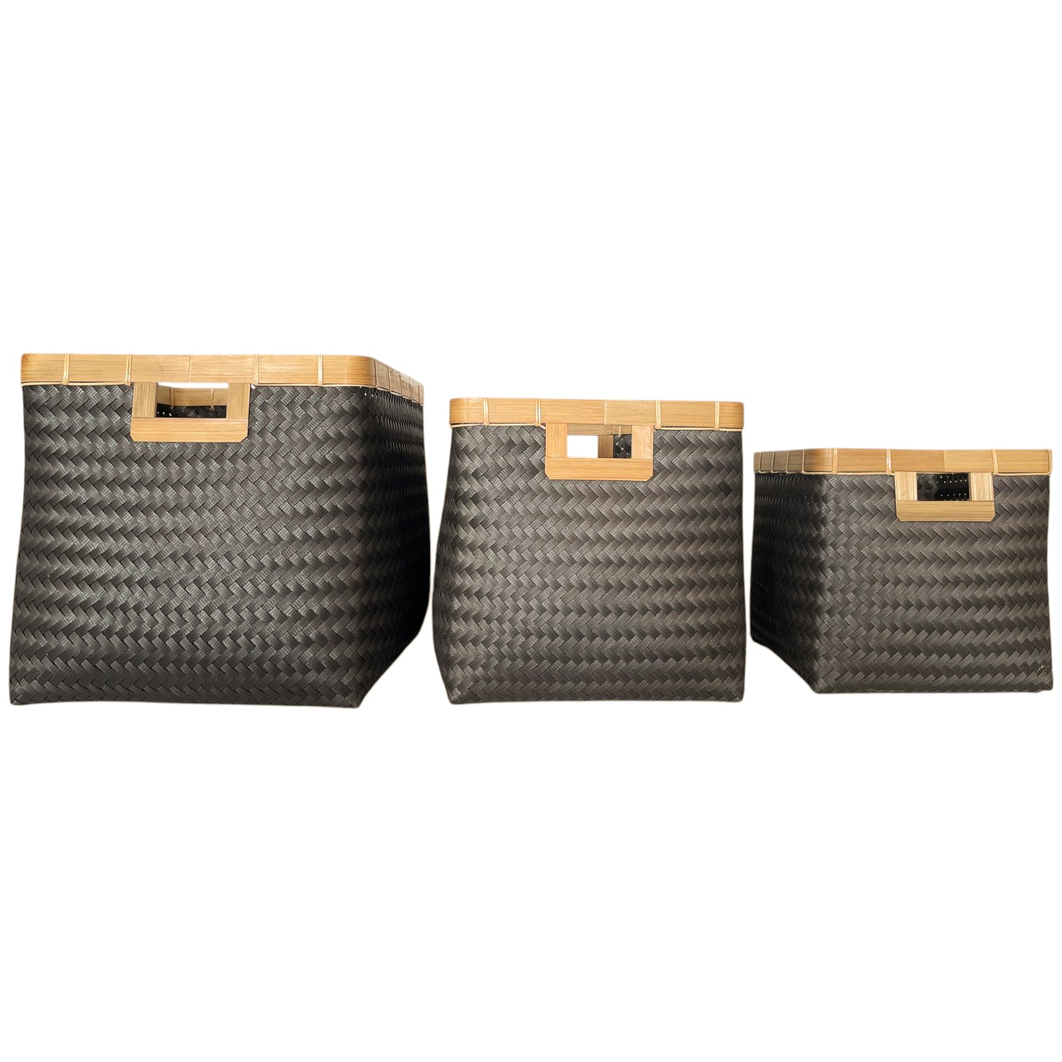 Basket Laundry Kotak Handle Lubang Jumbo
