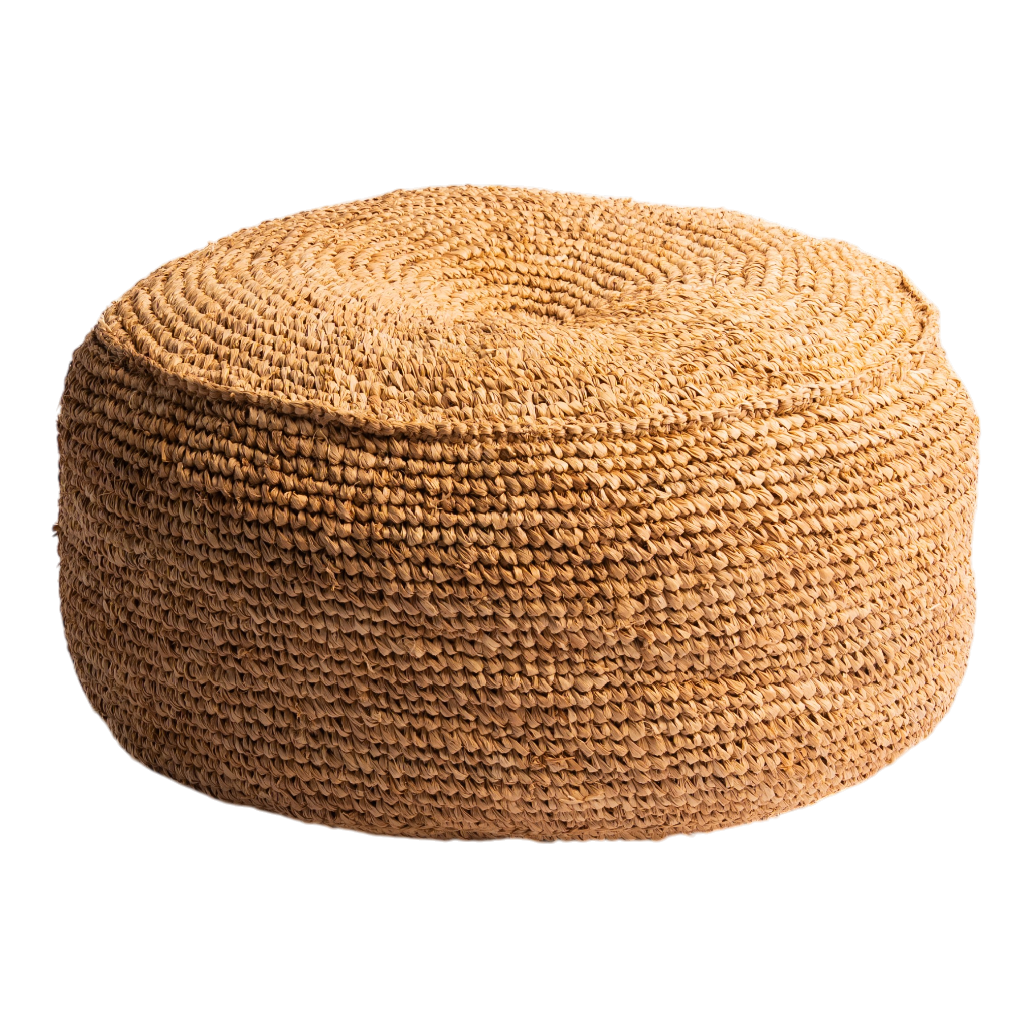 Pouf Raffia Round
