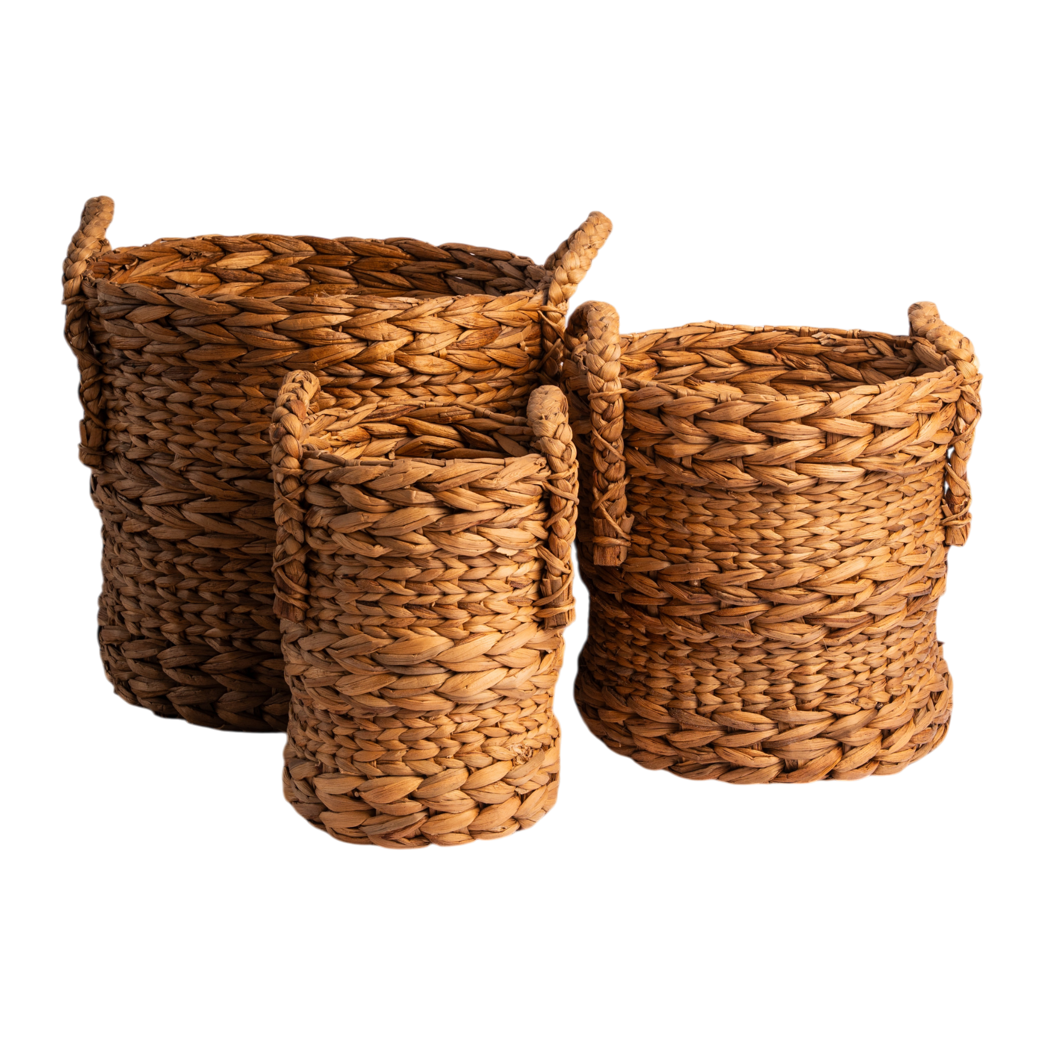 Basket Laudry Hyacinth Luxe
