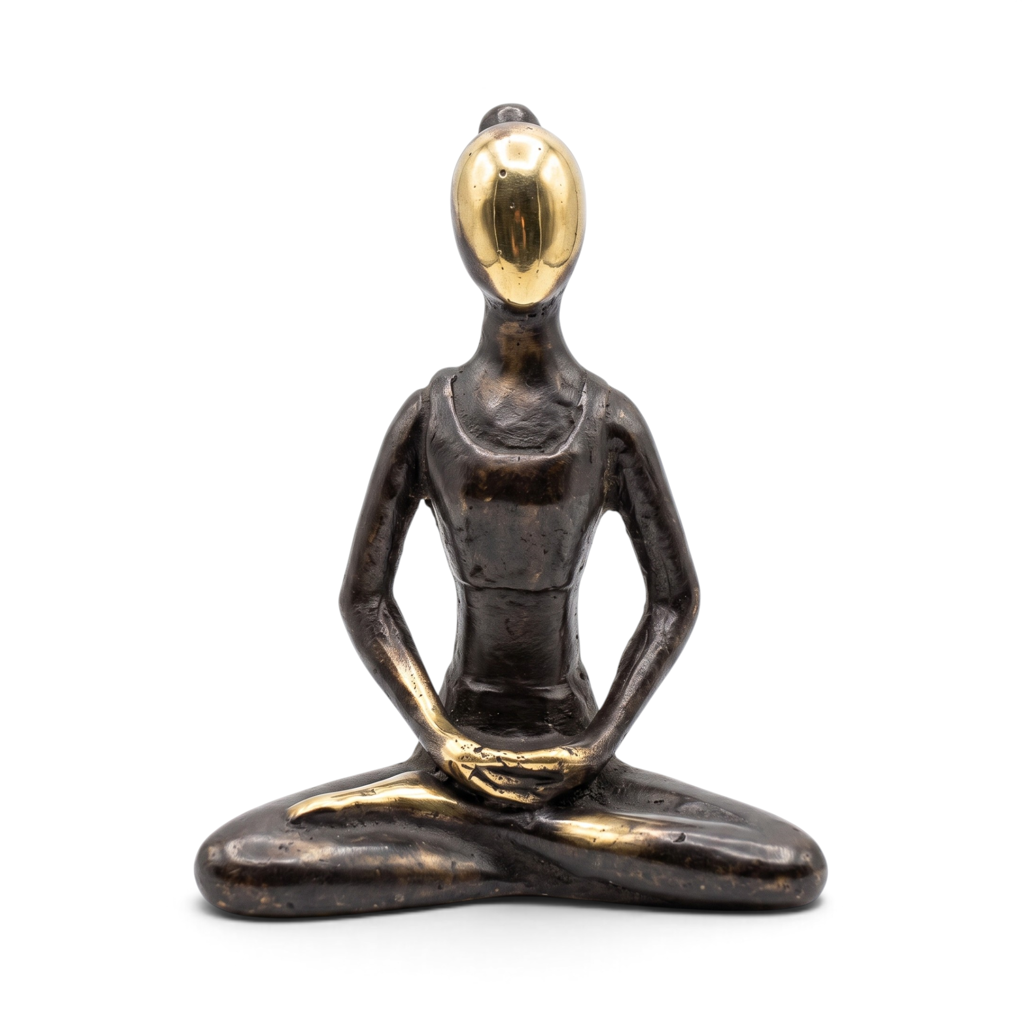 Brass Miniature Yoga Lady Style 1