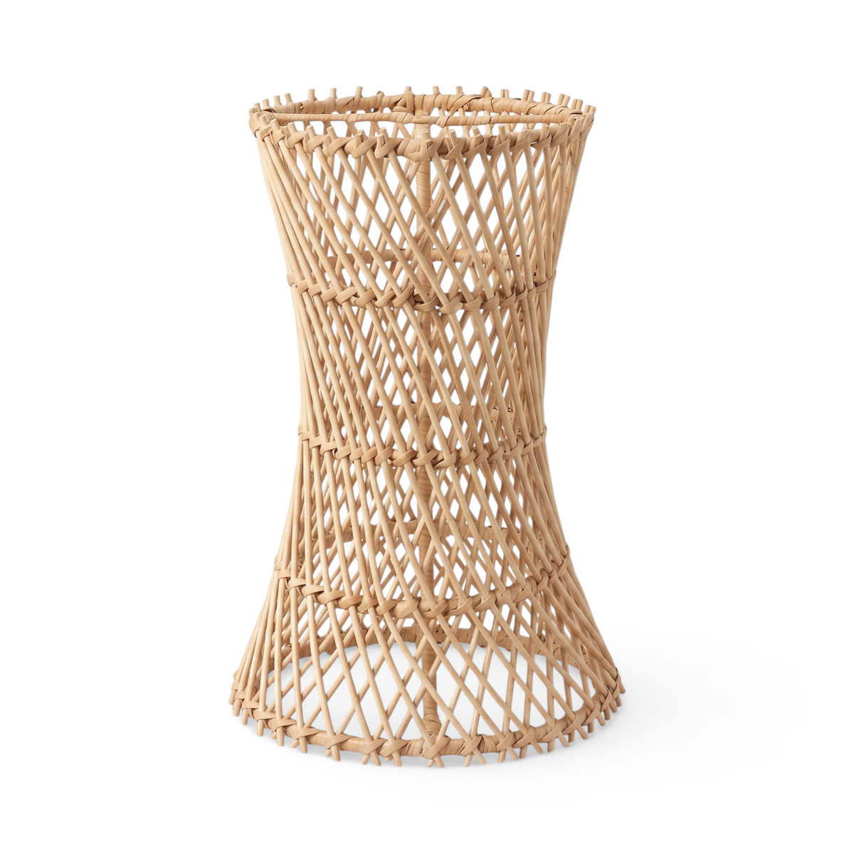 Hanging Lamp Rattan Tabung Kelengkung