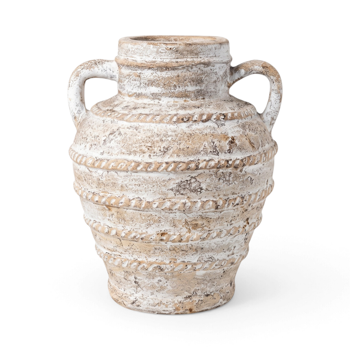 Mini Pottery Terracotta Guci Kuping Ulir