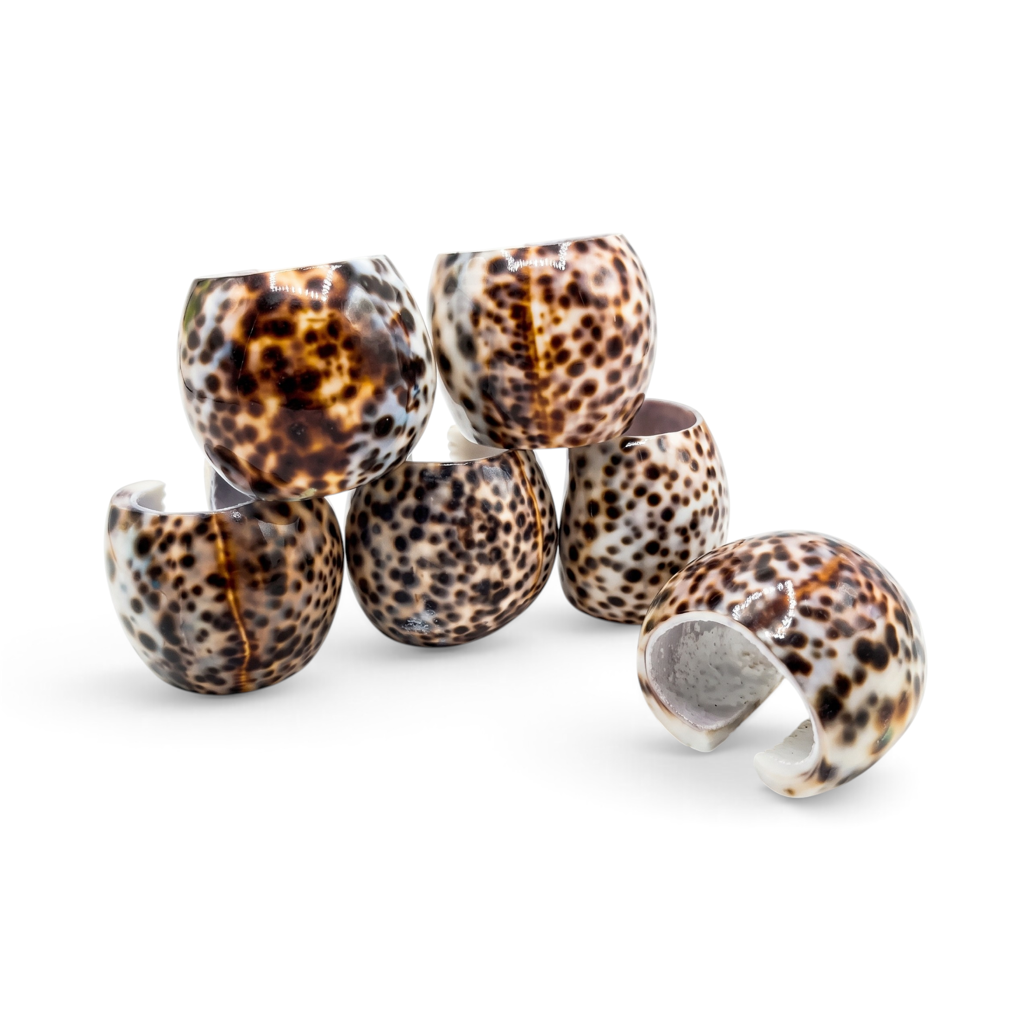 Napkin Ring Shells Kowok Set