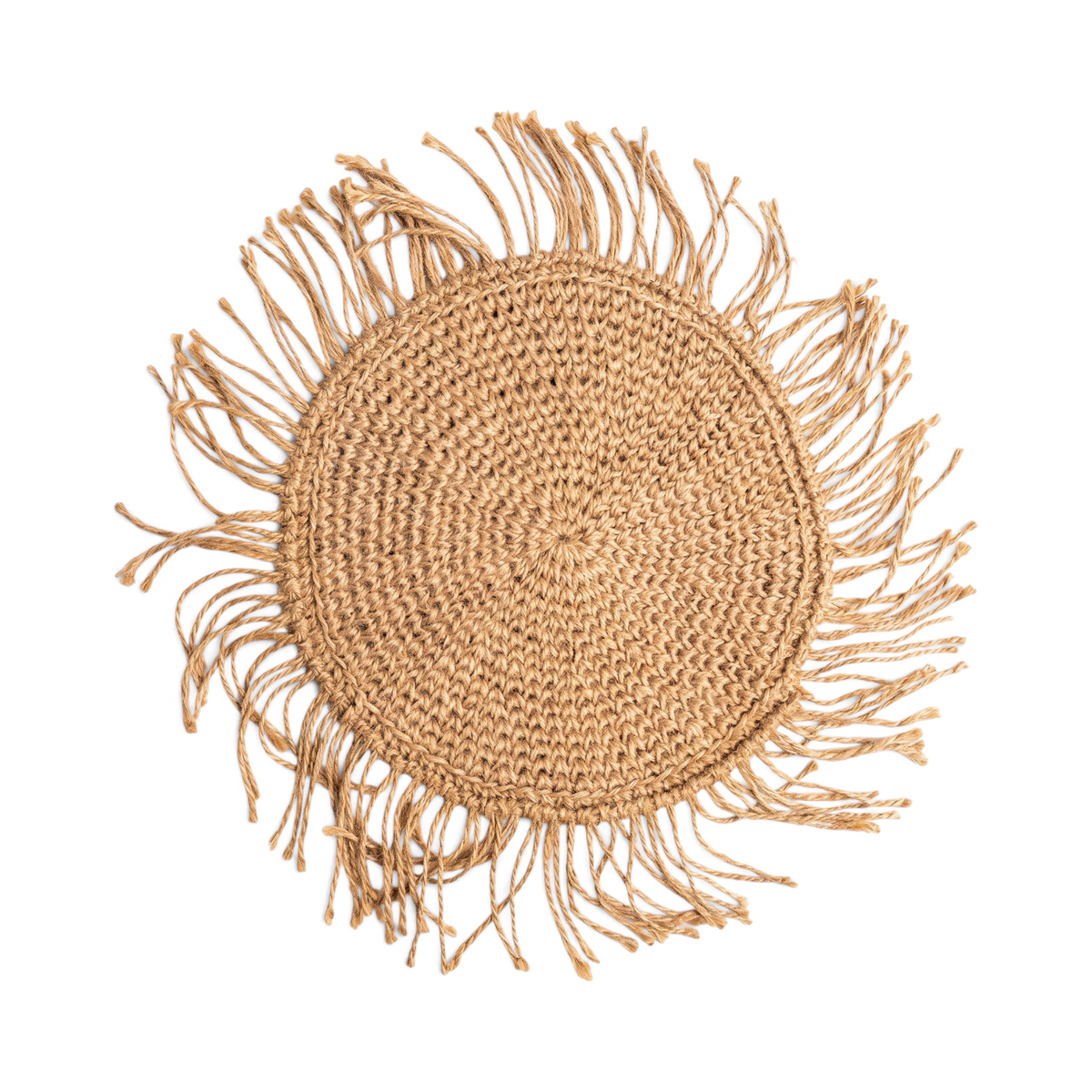 Placemat Goni Round Rumbai