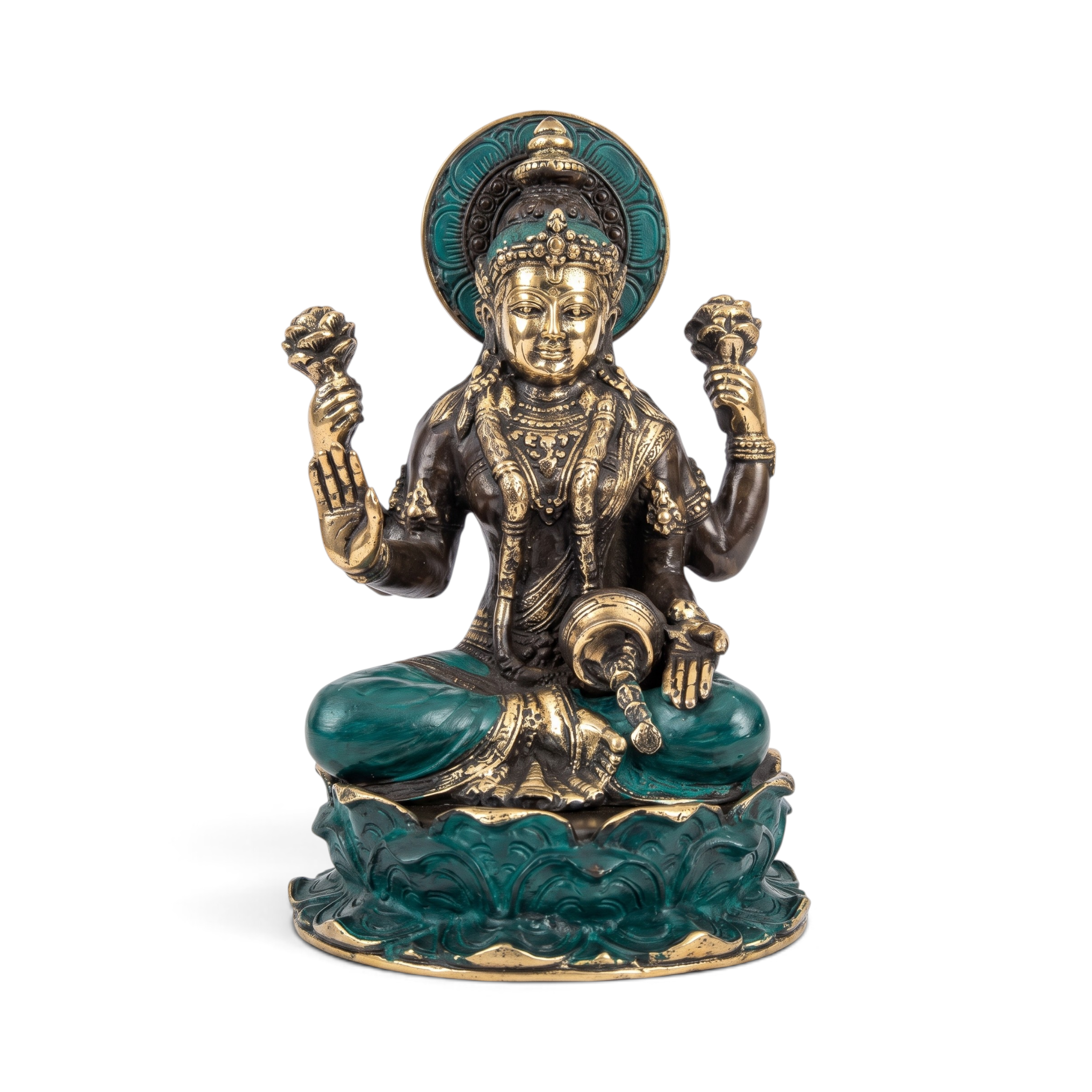 Brass Patung Dewi Laksmi