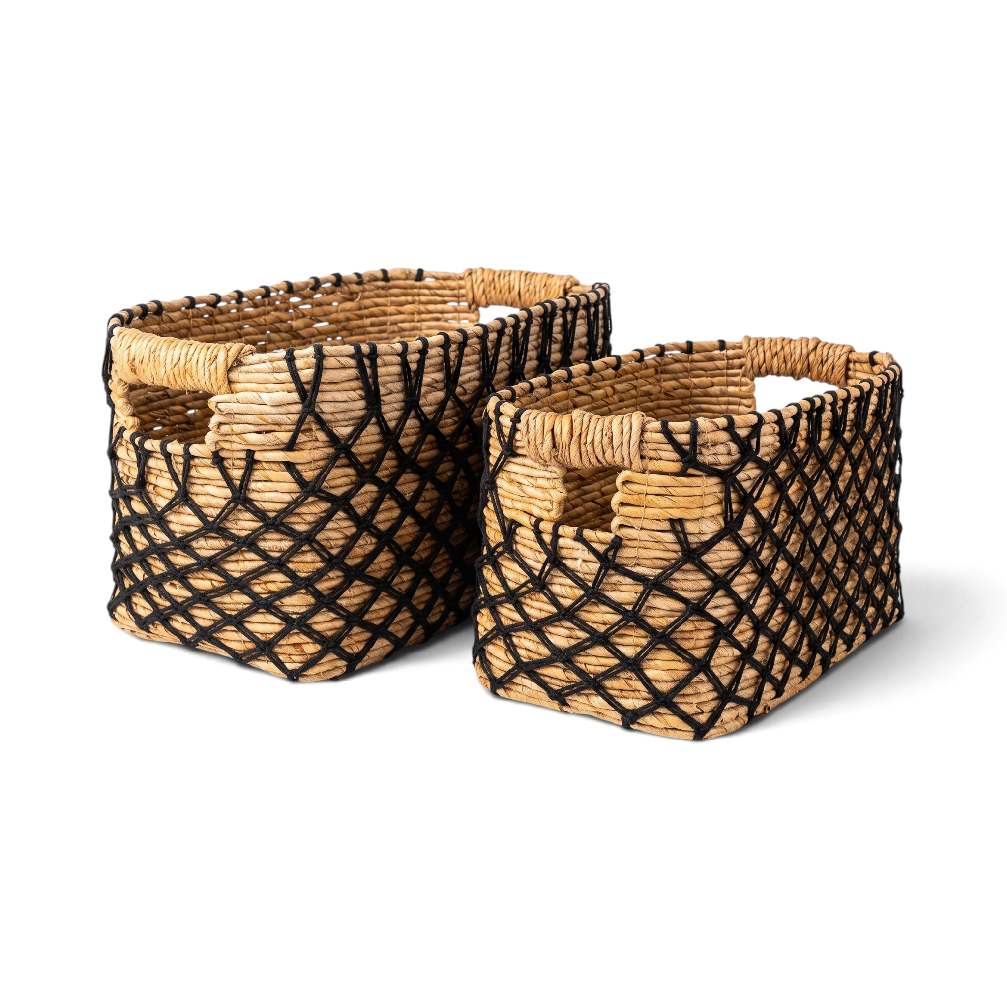 Basket Box Recta Banana Cover Kawung Silang