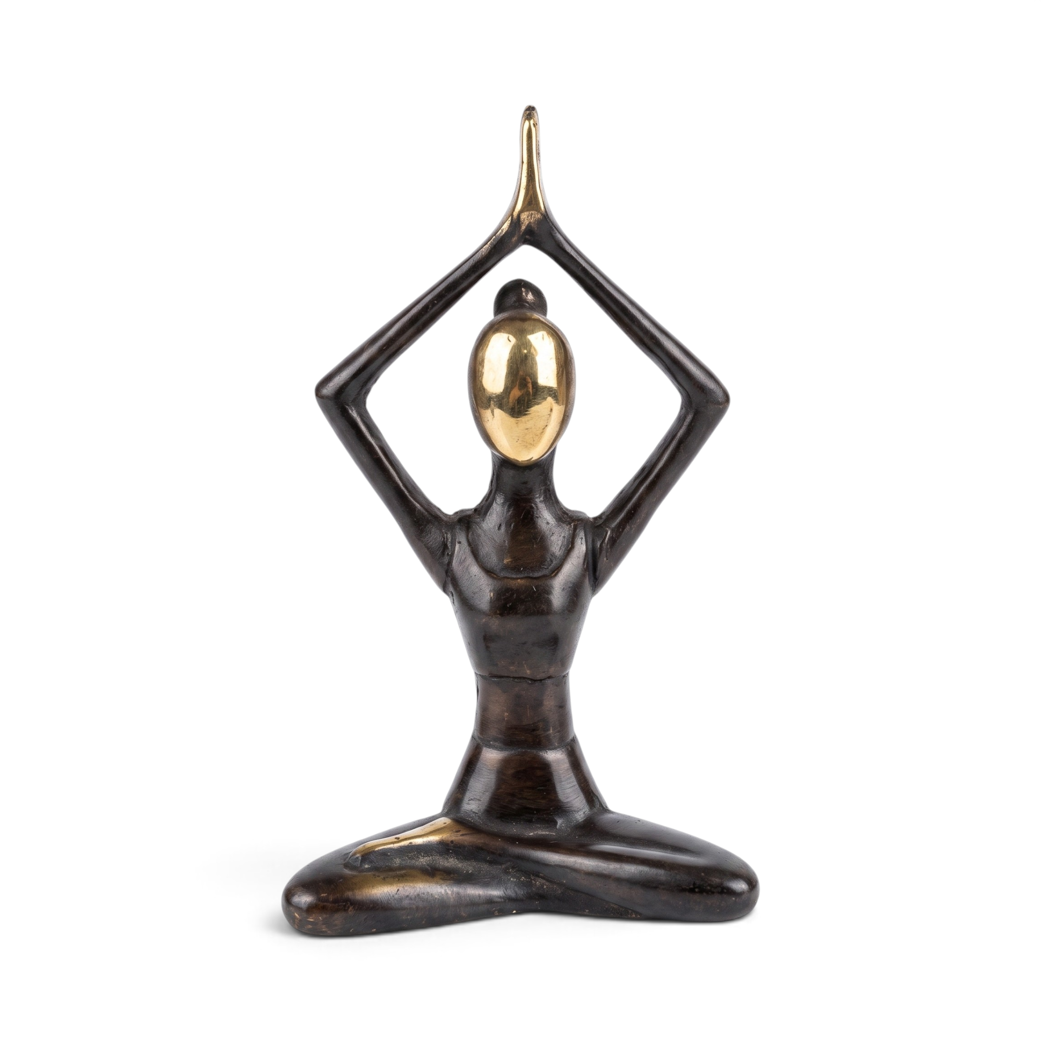 Brass Miniature Yoga Lady Style 2