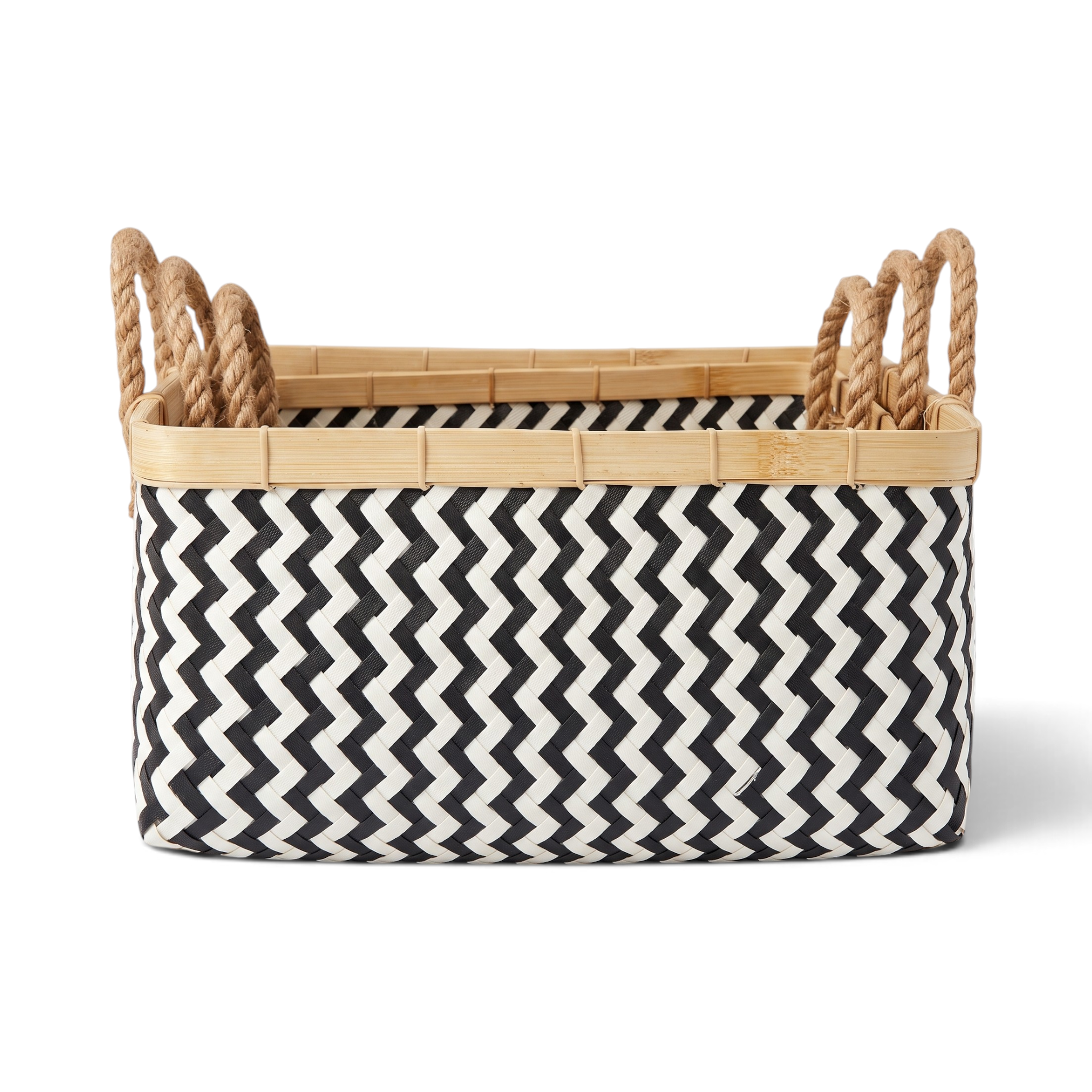Basket Box KRJ Handle Rope Zebra