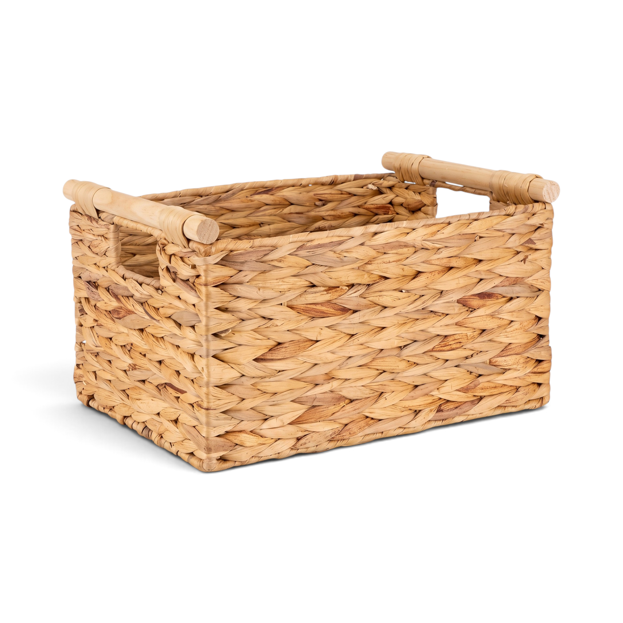 Basket Box Recta Handle Kayu