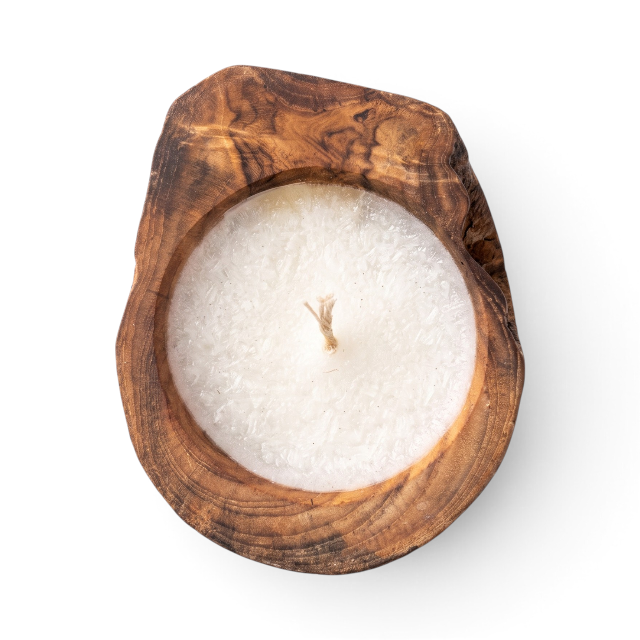 Wooden Log Candle