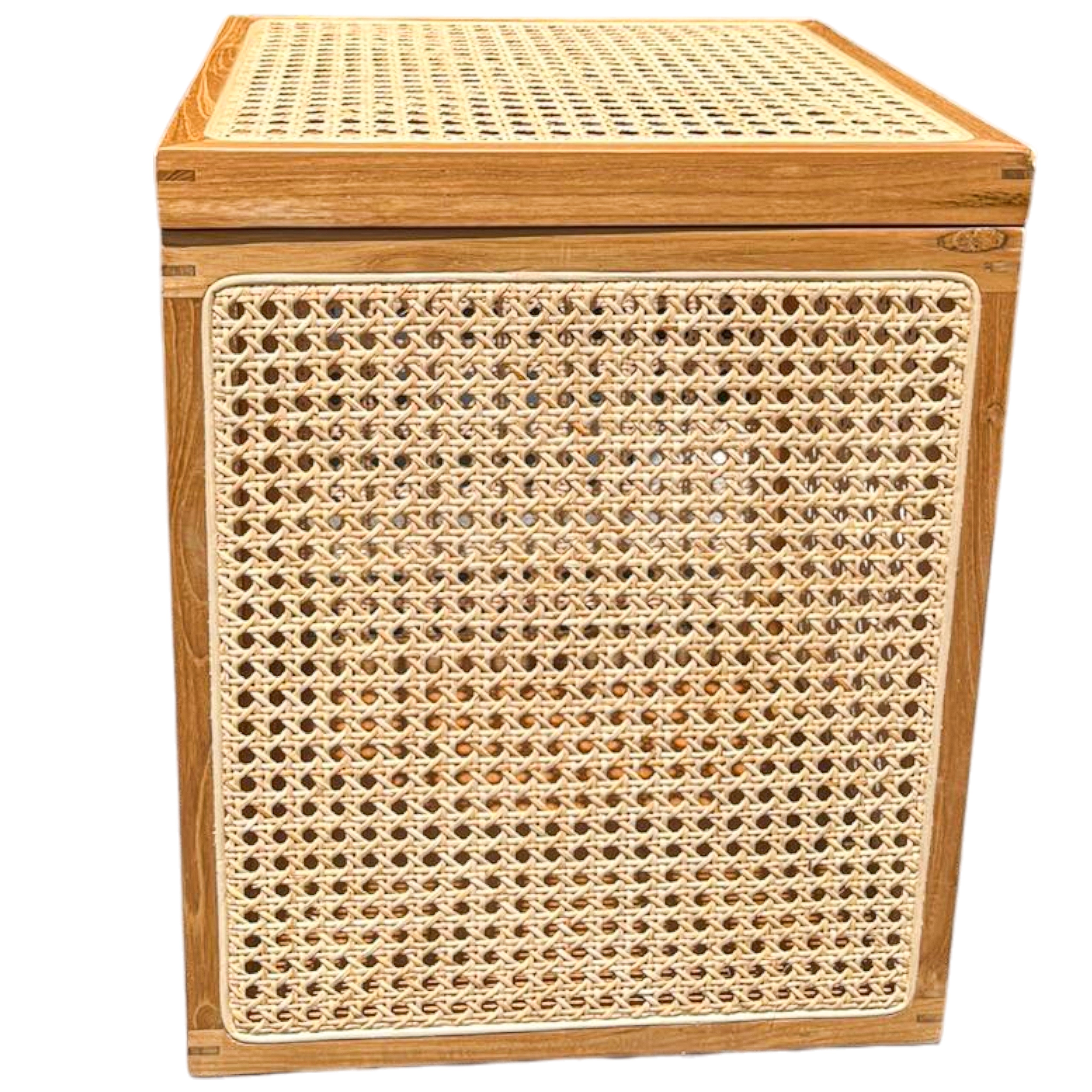 Basket Laundry Wooden Rattan Square Jenny