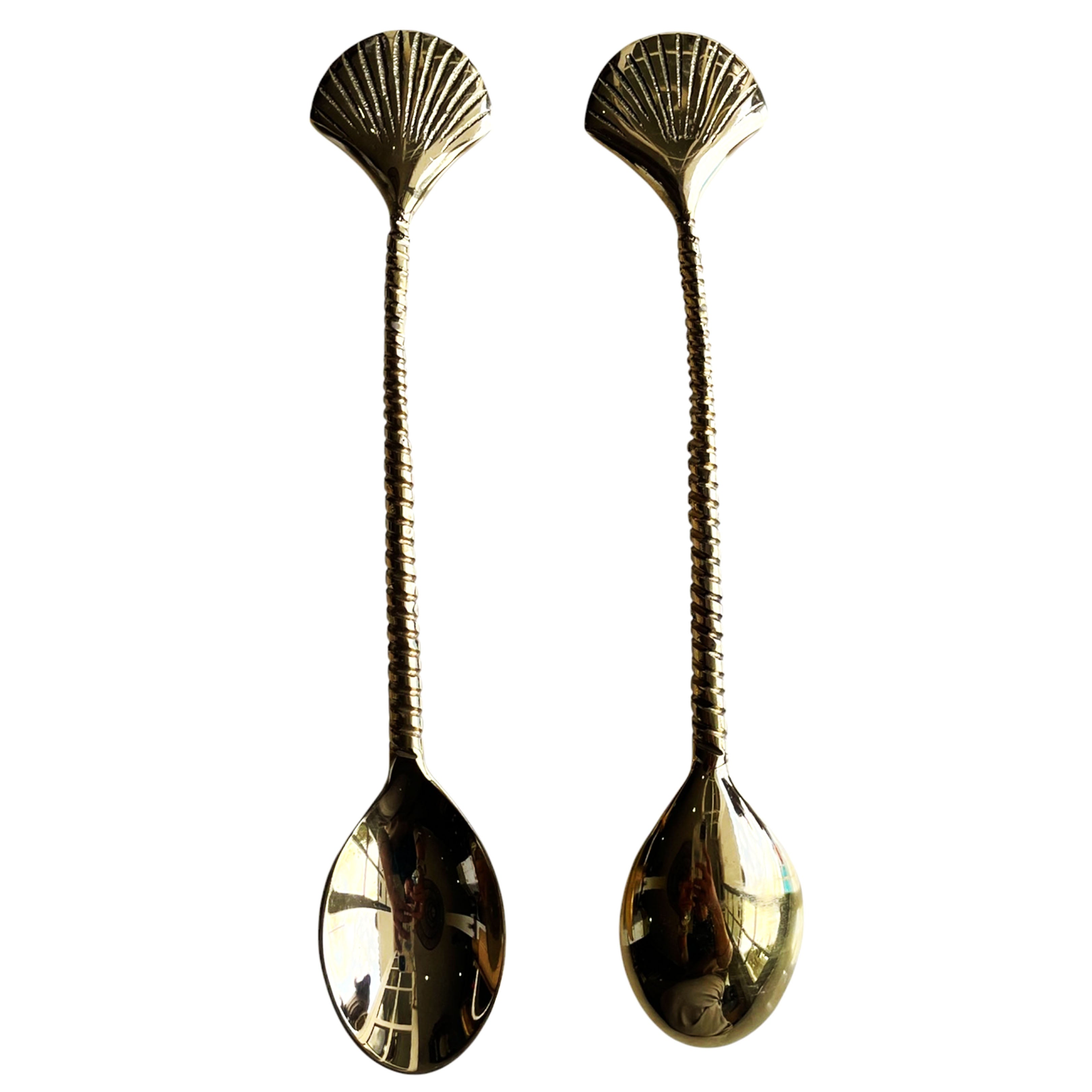 Clamshell Brass Spoon (PCS)