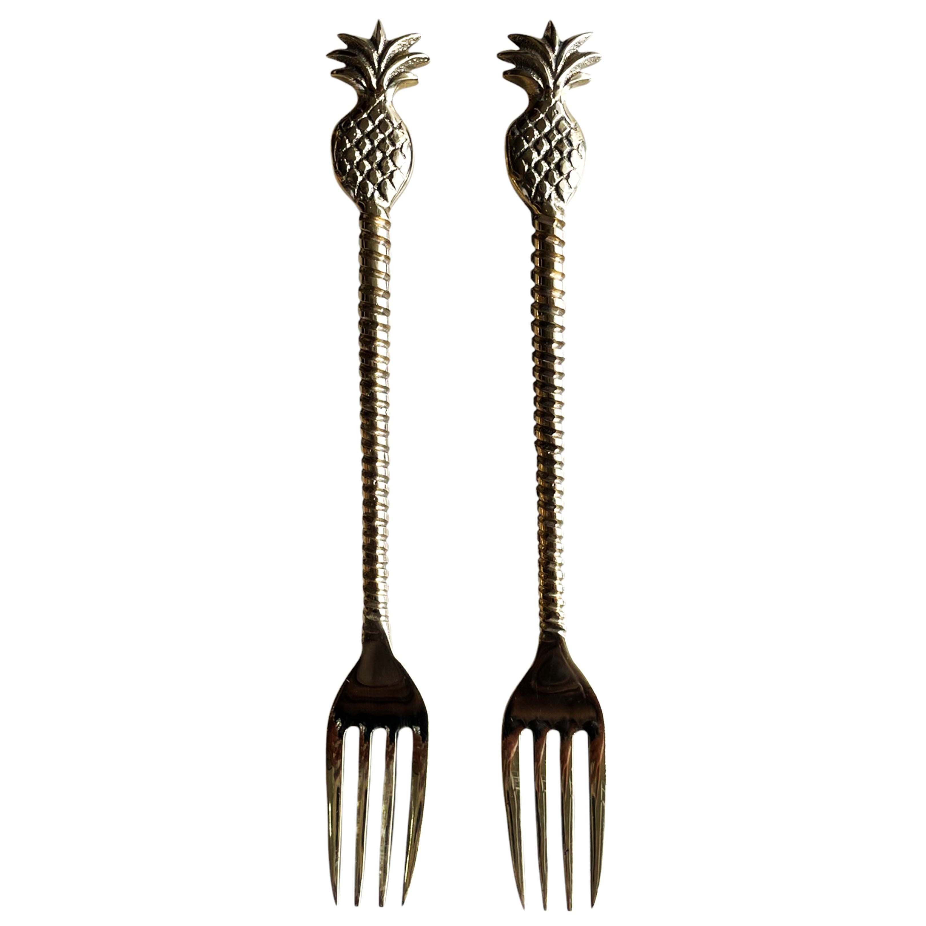 Pineapple Brass Fork (PCS)