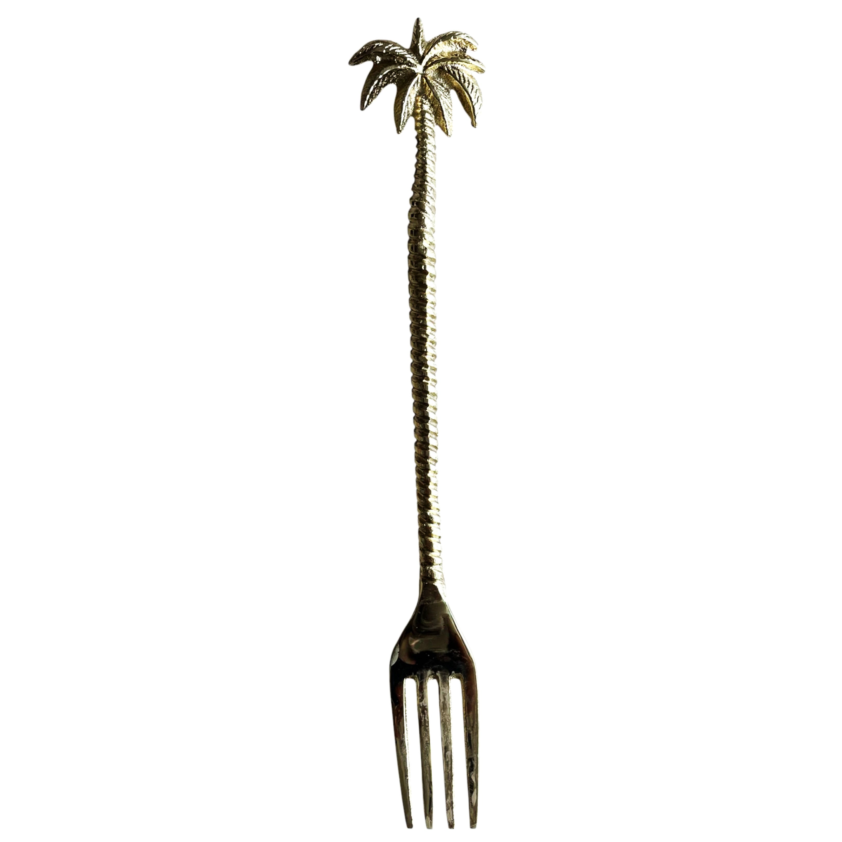 Palm Brass Fork (PCS)