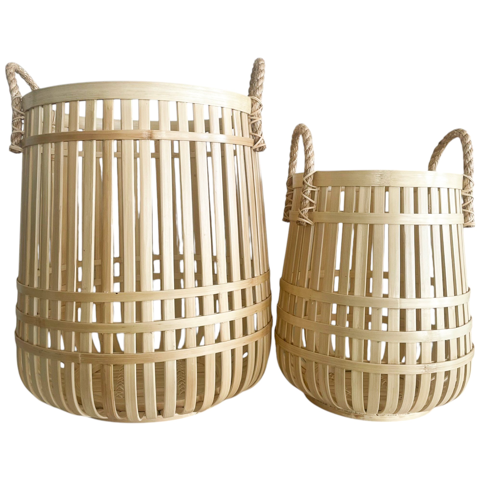 Basket Laundry Bamboo Sterling