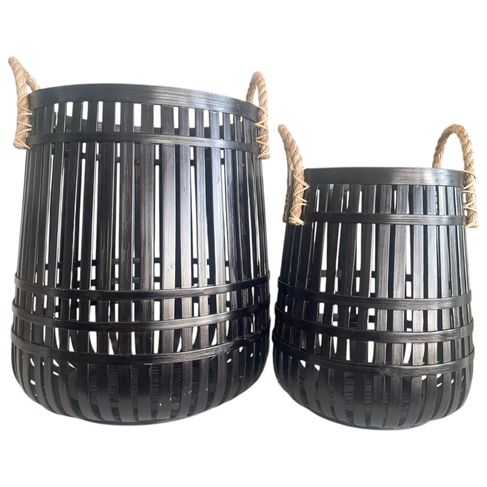 Basket Laundry Bamboo Sterling