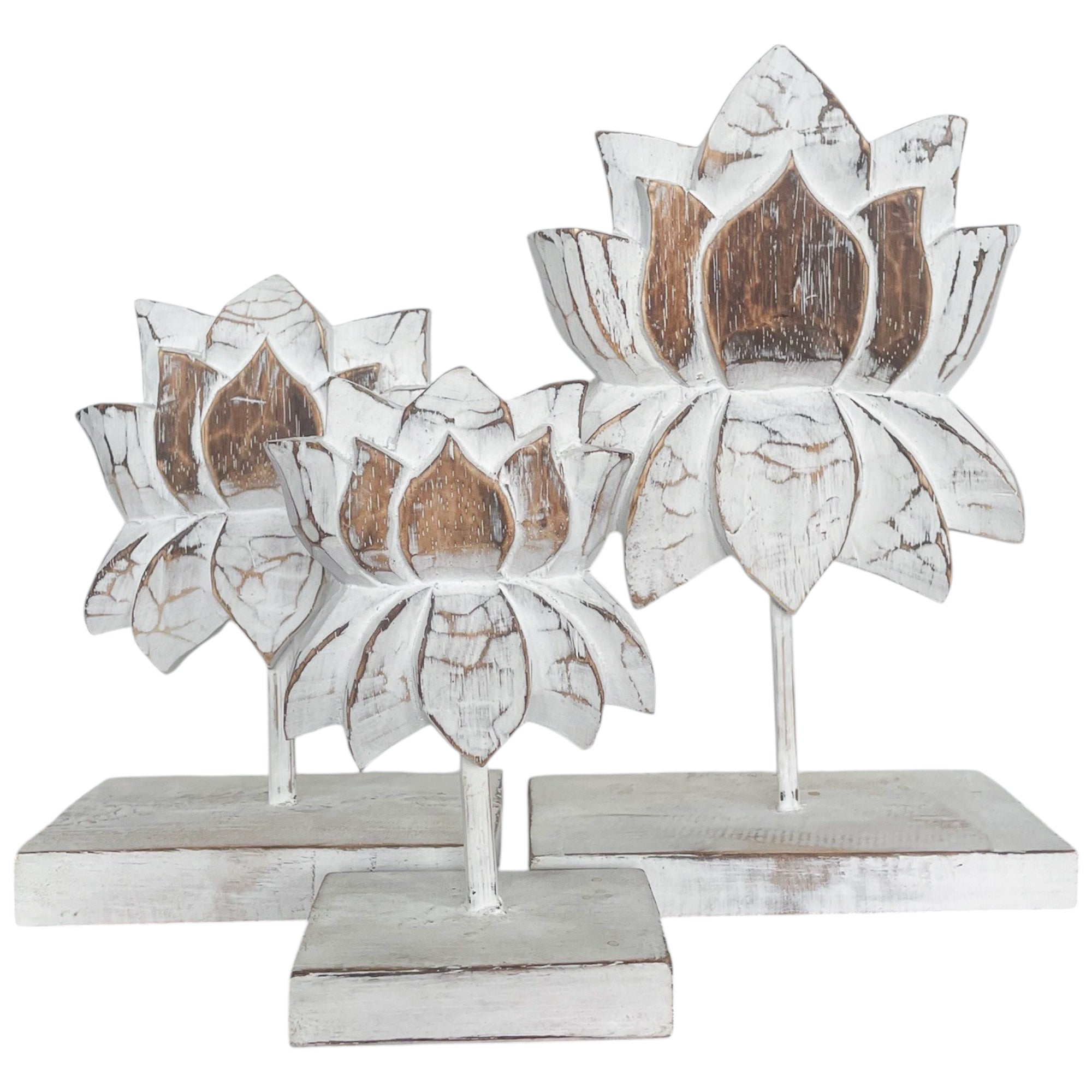 Miniature Standing Lotus Set Of 3