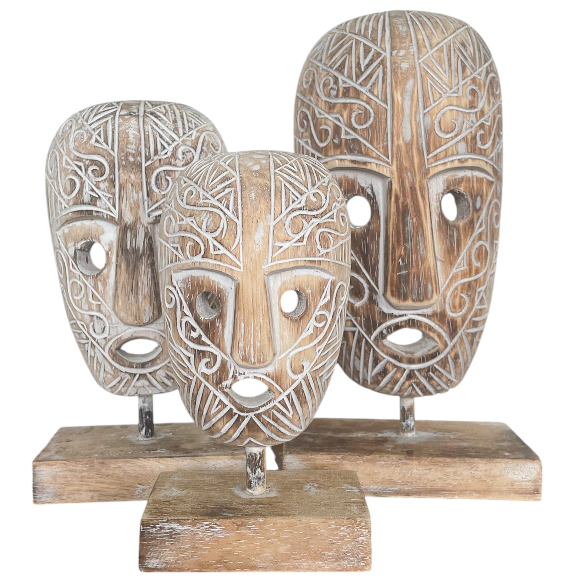 Miniature Topeng Set Of 3