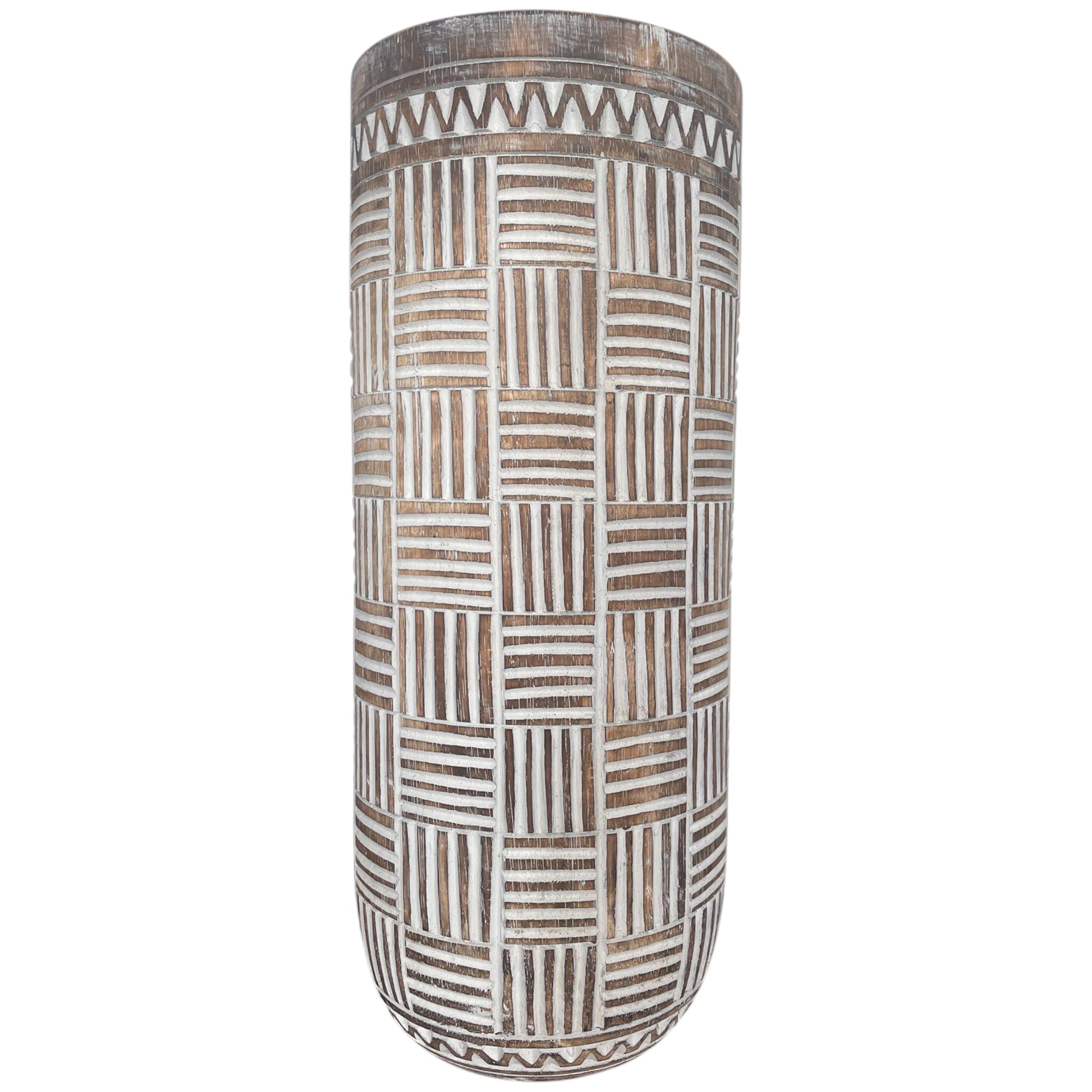Wooden Vase Silinder