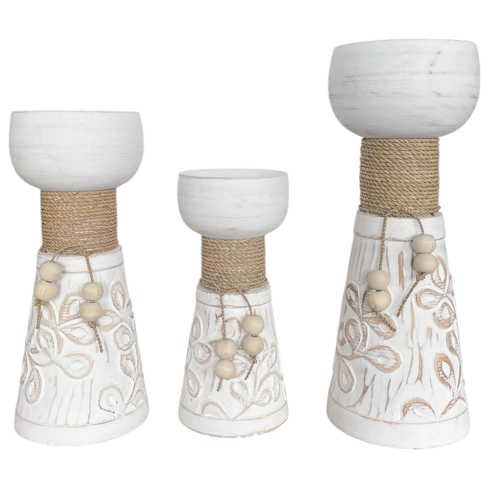 Miniature Candle Holder Tali Set Of 3
