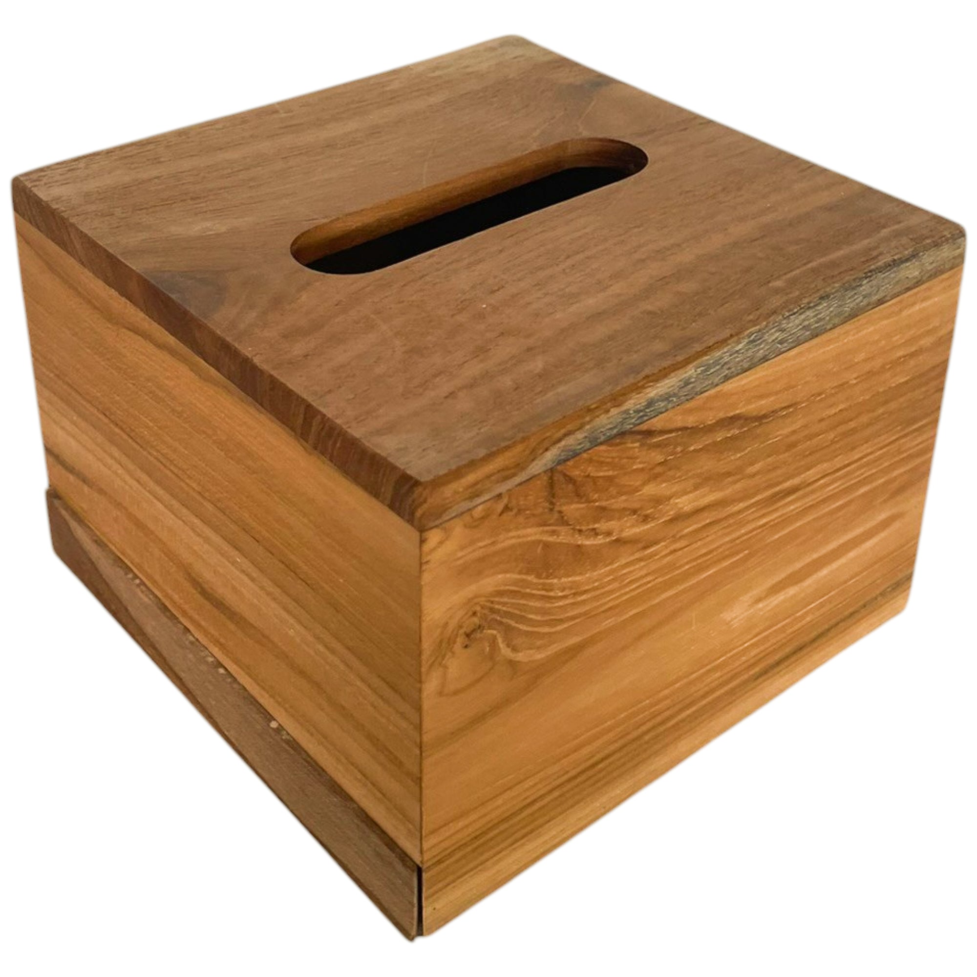 Tissue Box Wooden Square - Natural